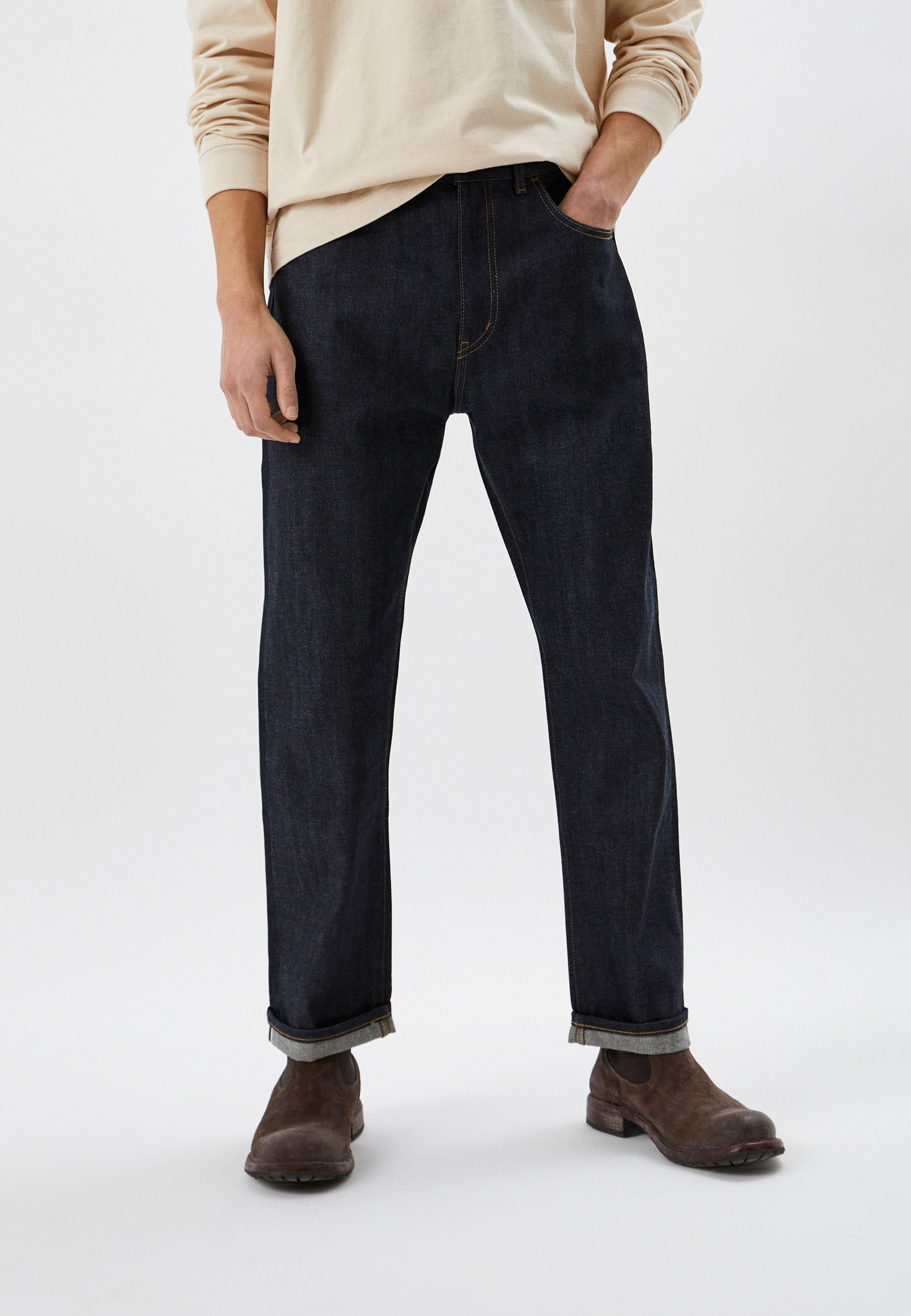 Джинсы UNIQLO Uniqlo U, цвет: синий, RTLACI291701 — купить в интернет ...