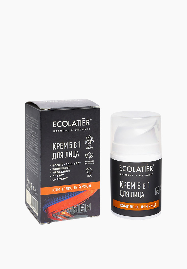 Крем для лица Ecolatier Комплексный уход 5 в 1, 50 мл, цвет: прозрачный ...