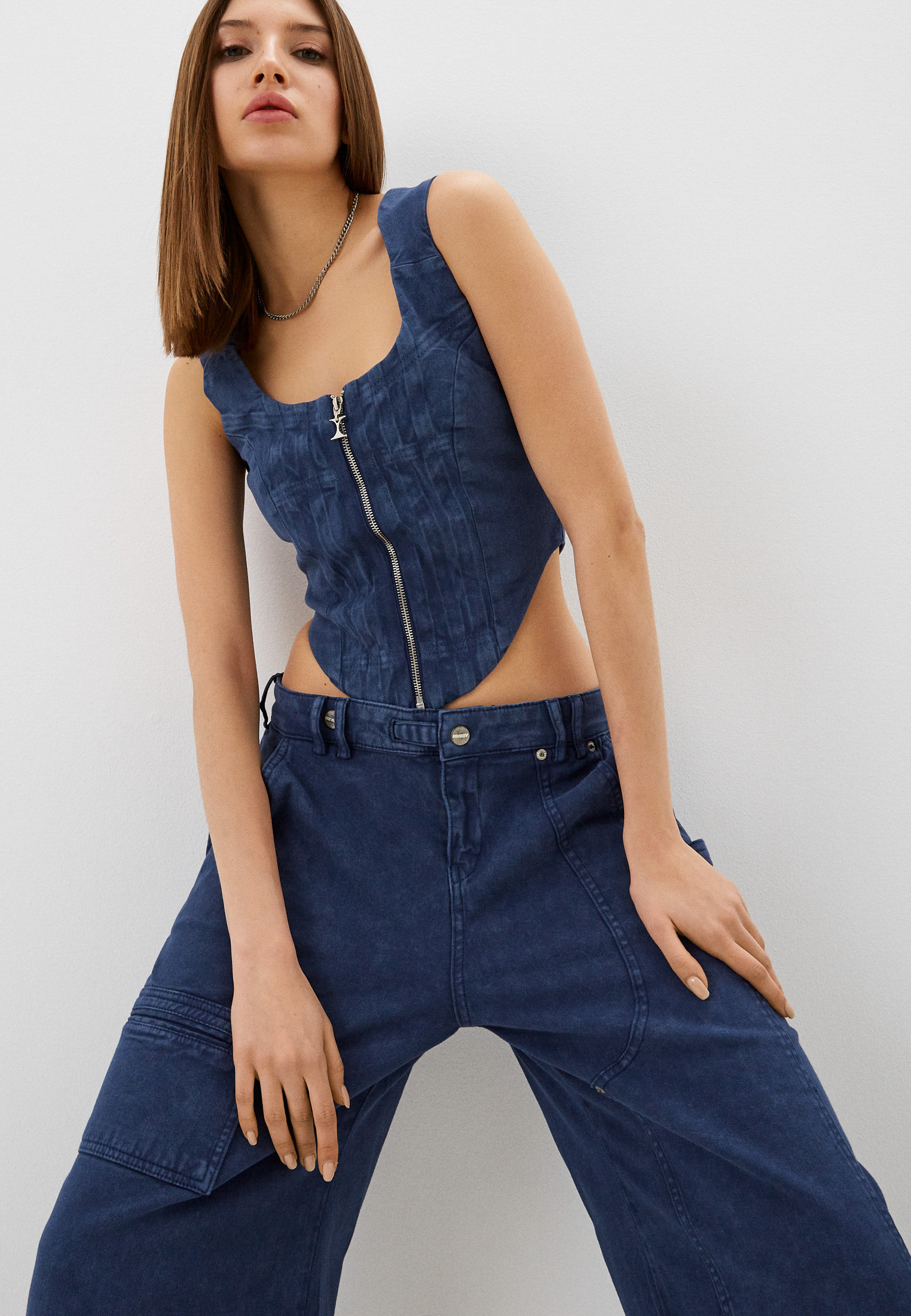 Топ Irnby, цвет: синий, RTLACI456201 — купить в интернет-магазине Lamoda