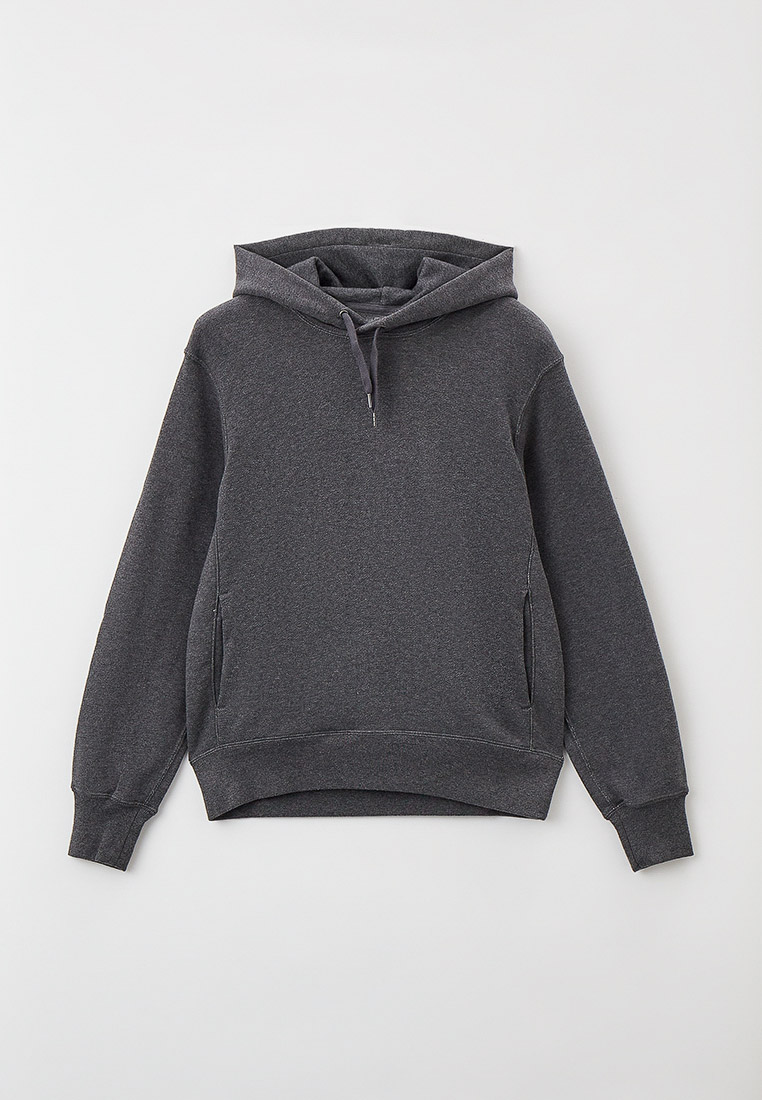 Худи UNIQLO, цвет: серый, RTLACI483801 — купить в интернет-магазине Lamoda