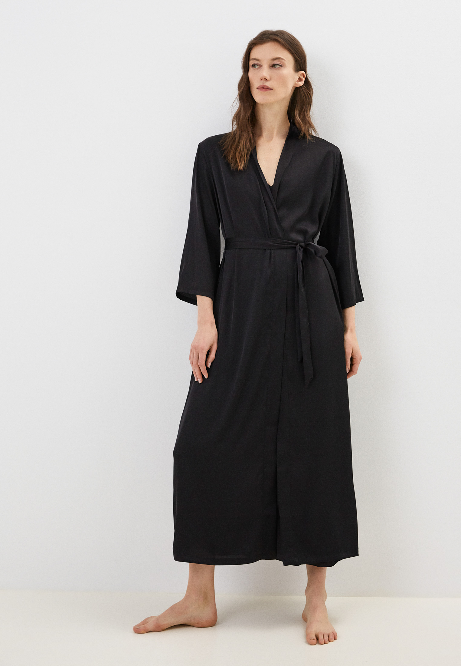 Халат и сорочка ночная Fielsi, цвет: черный, RTLACI553701 — купить в ...