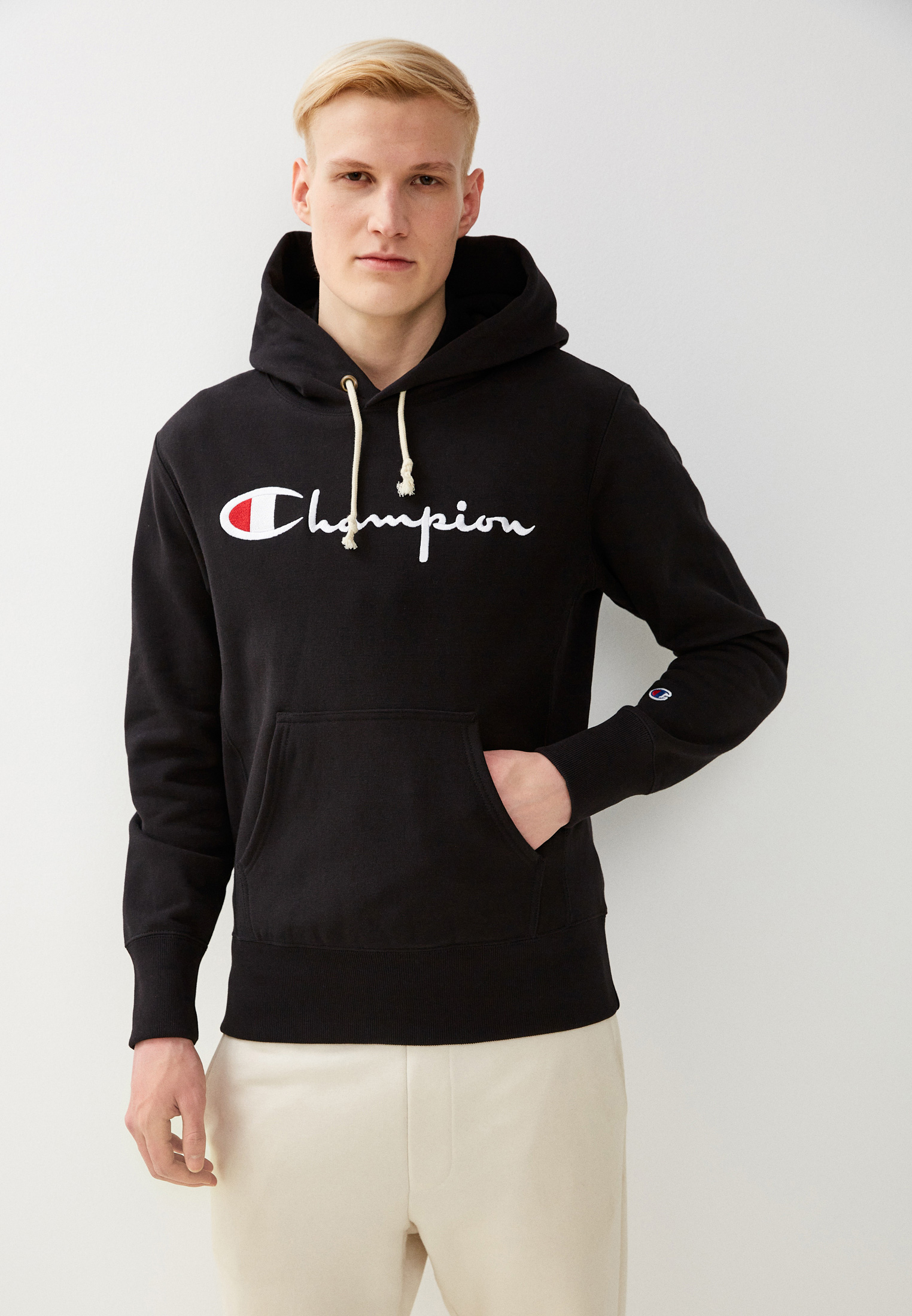 Худи Champion, цвет: черный, RTLACI637601 — купить в интернет-магазине ...