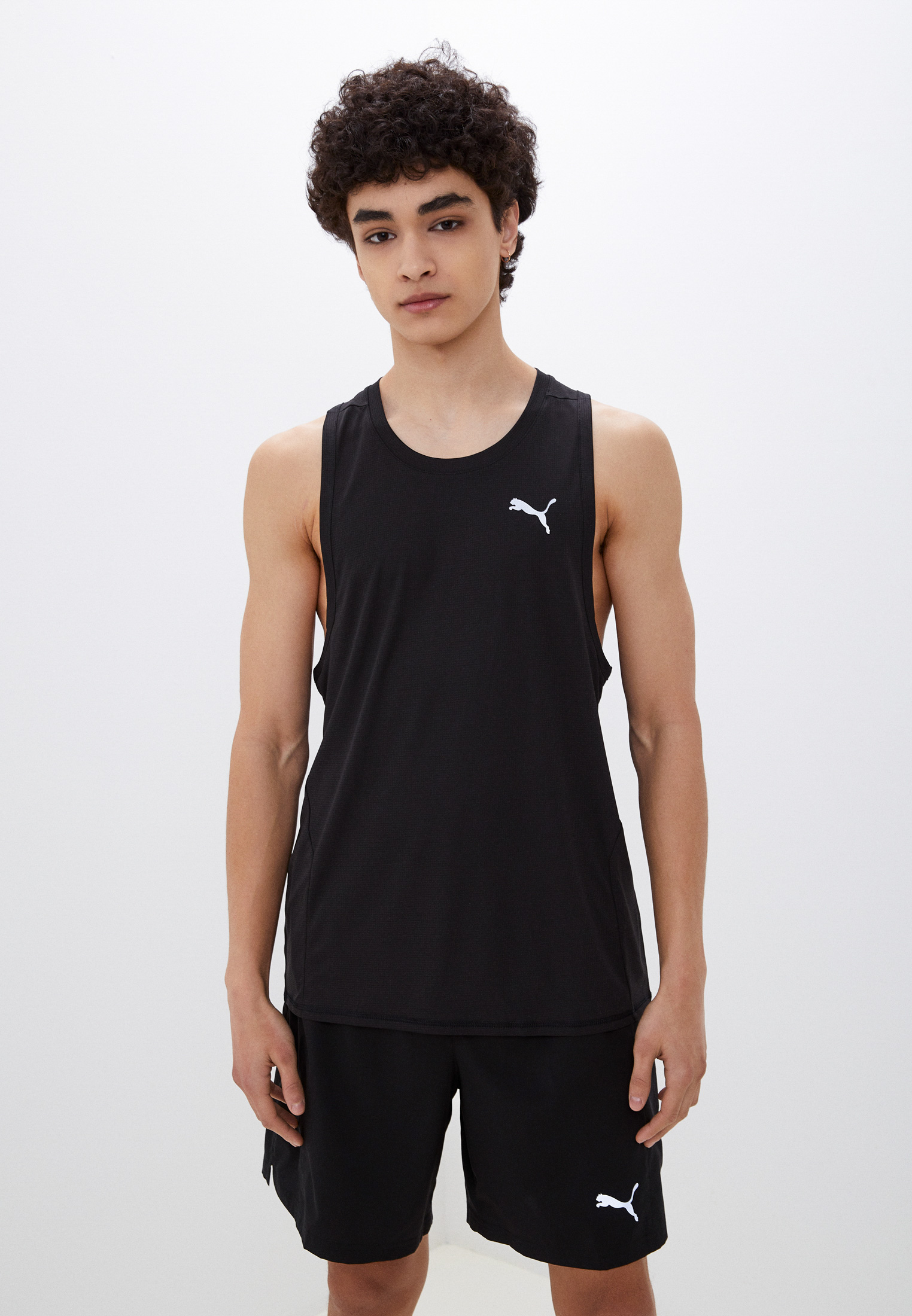Майка спортивная PUMA RUN FAVORITE SINGLET M, цвет: черный ...