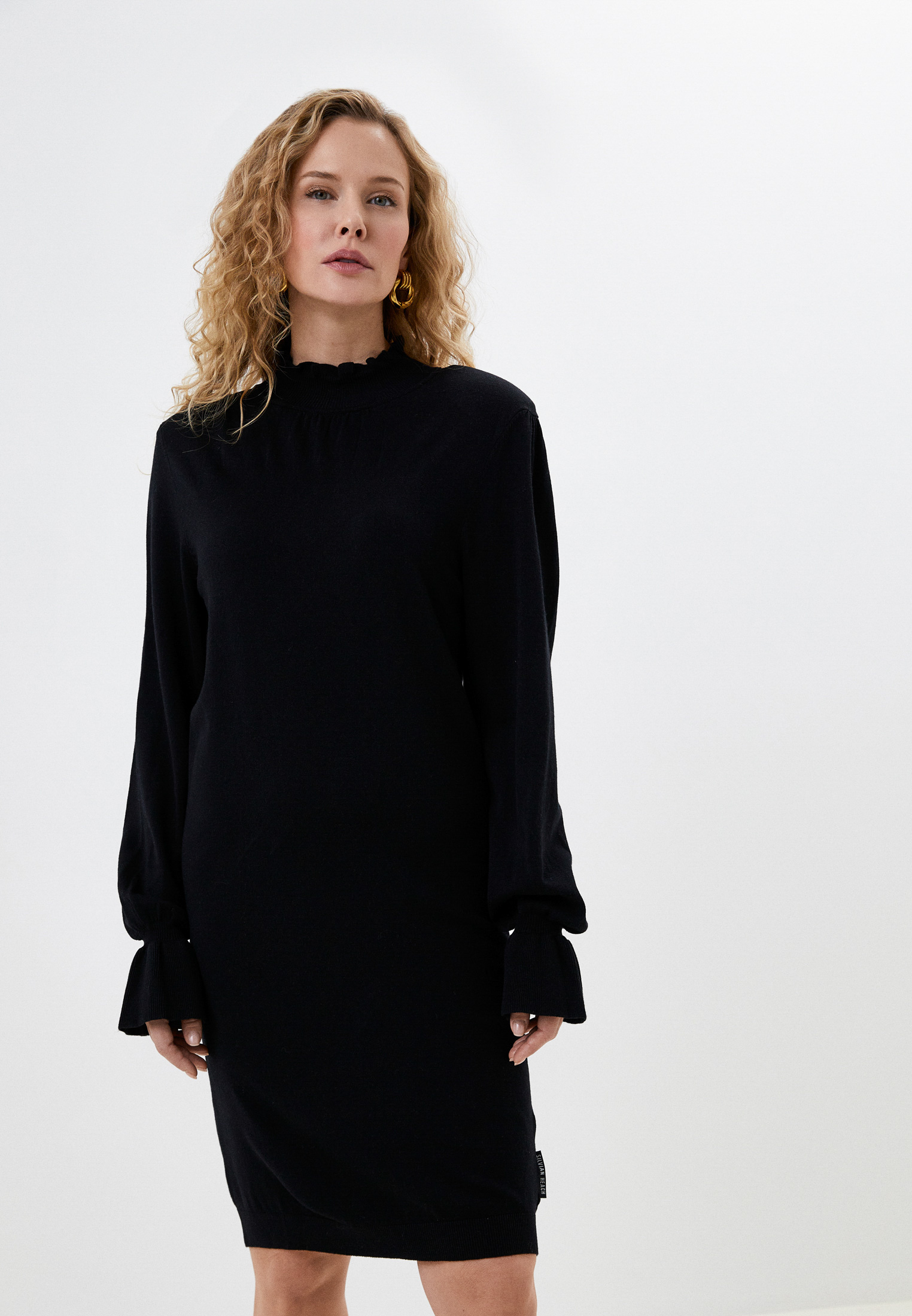 Платье Silvian Heach с подплечниками, цвет: черный, RTLACI736001 ...