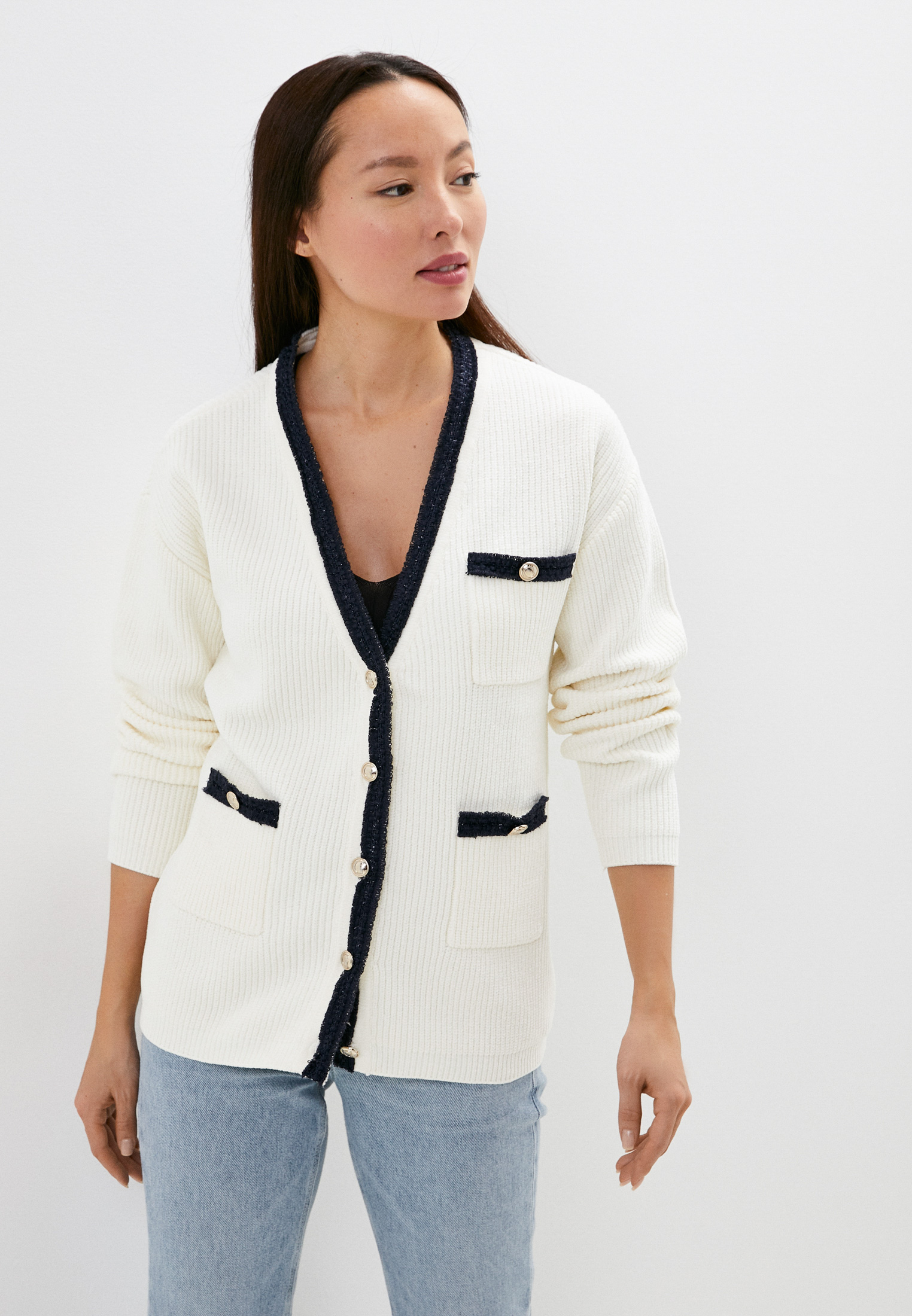Кардиган Guess, цвет: белый, RTLACI820901 — купить в интернет-магазине ...