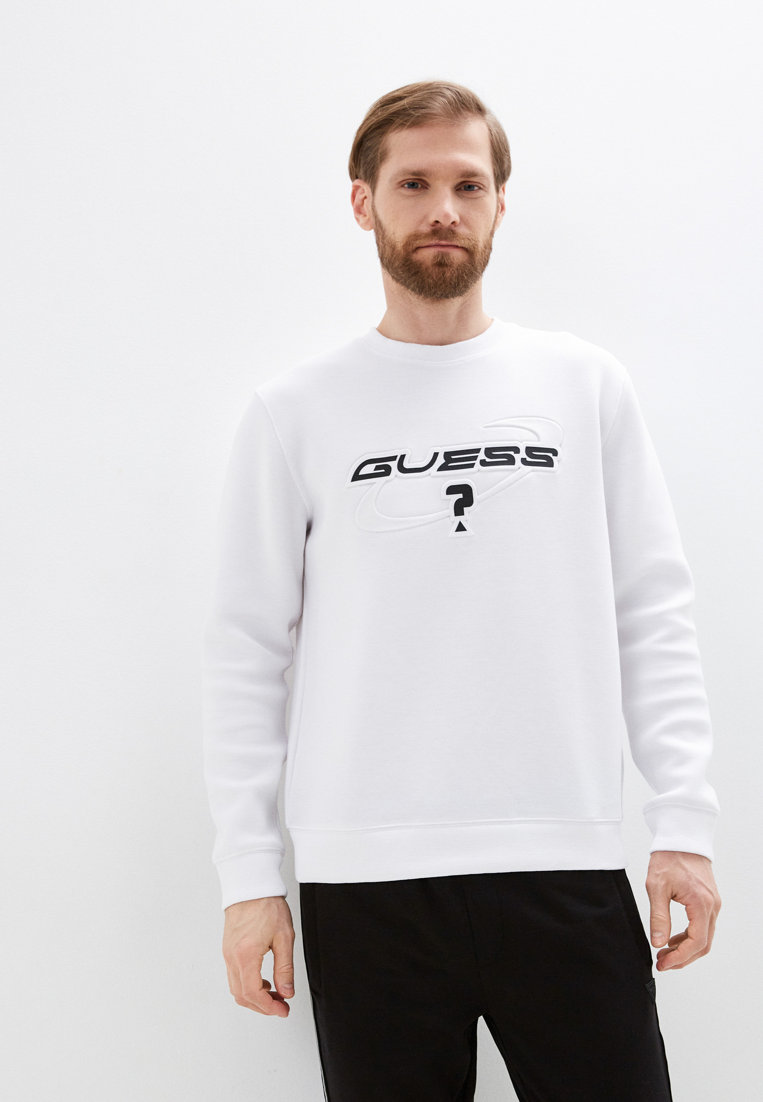 Свитшот Guess, цвет: белый, RTLACI822101 — купить в интернет-магазине ...