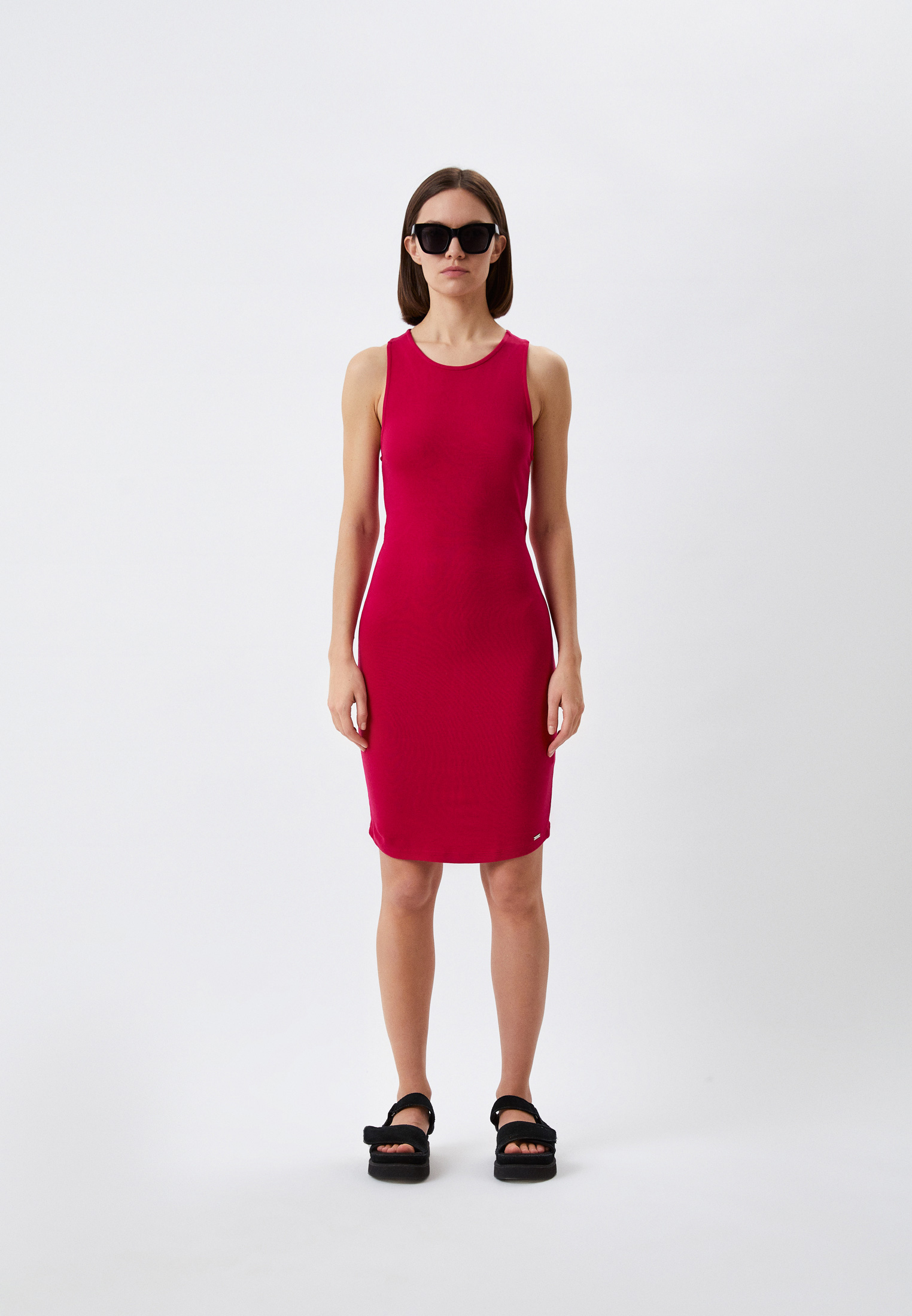 Платье Armani Exchange, цвет: розовый, RTLACI897101 — купить в интернет ...