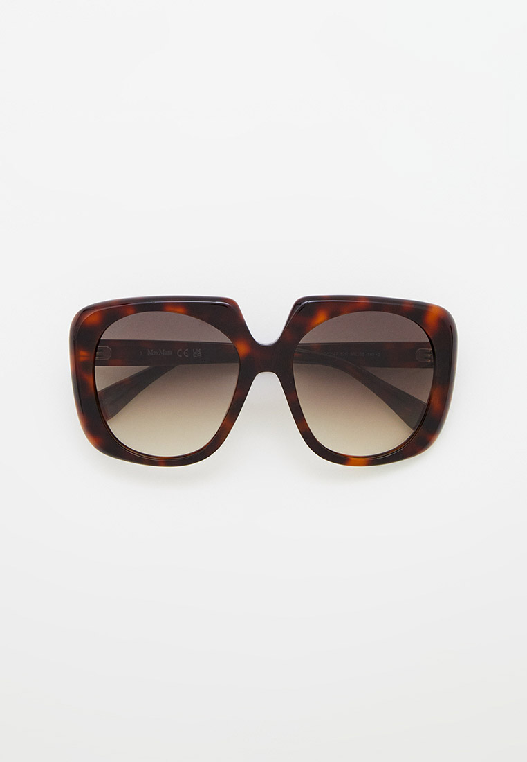 Очки солнцезащитные Max Mara MM 0047 52F, цвет: коричневый ...