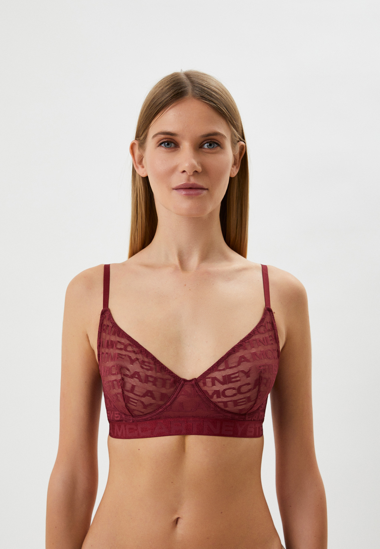 Бюстгальтер Stella McCartney, цвет: бордовый, RTLACJ100901 — купить в ...