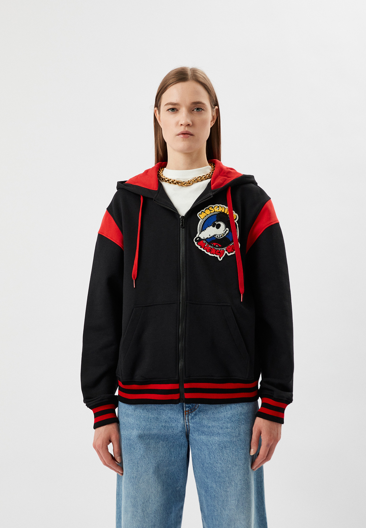 Толстовка Moschino, цвет: черный, RTLACJ417201 — купить в интернет ...