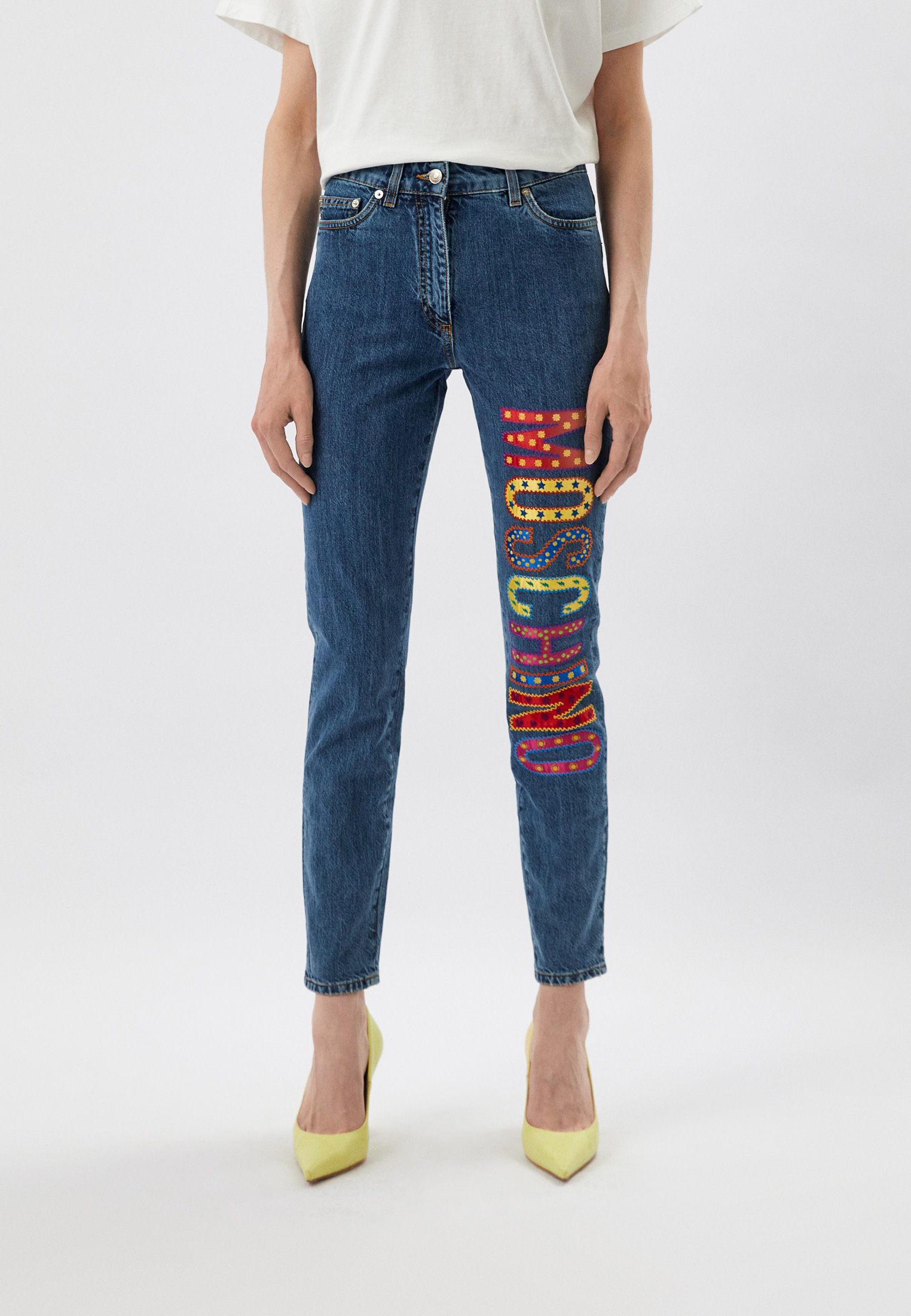 Джинсы Moschino, цвет: синий, RTLACJ417701 — купить в интернет-магазине ...
