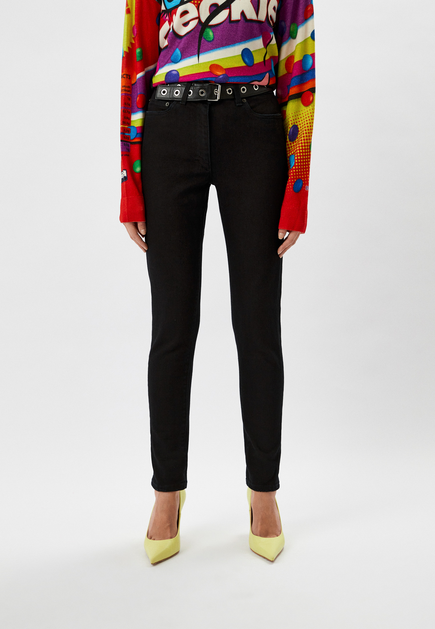 Джинсы Moschino, цвет: черный, RTLACJ604201 — купить в интернет ...