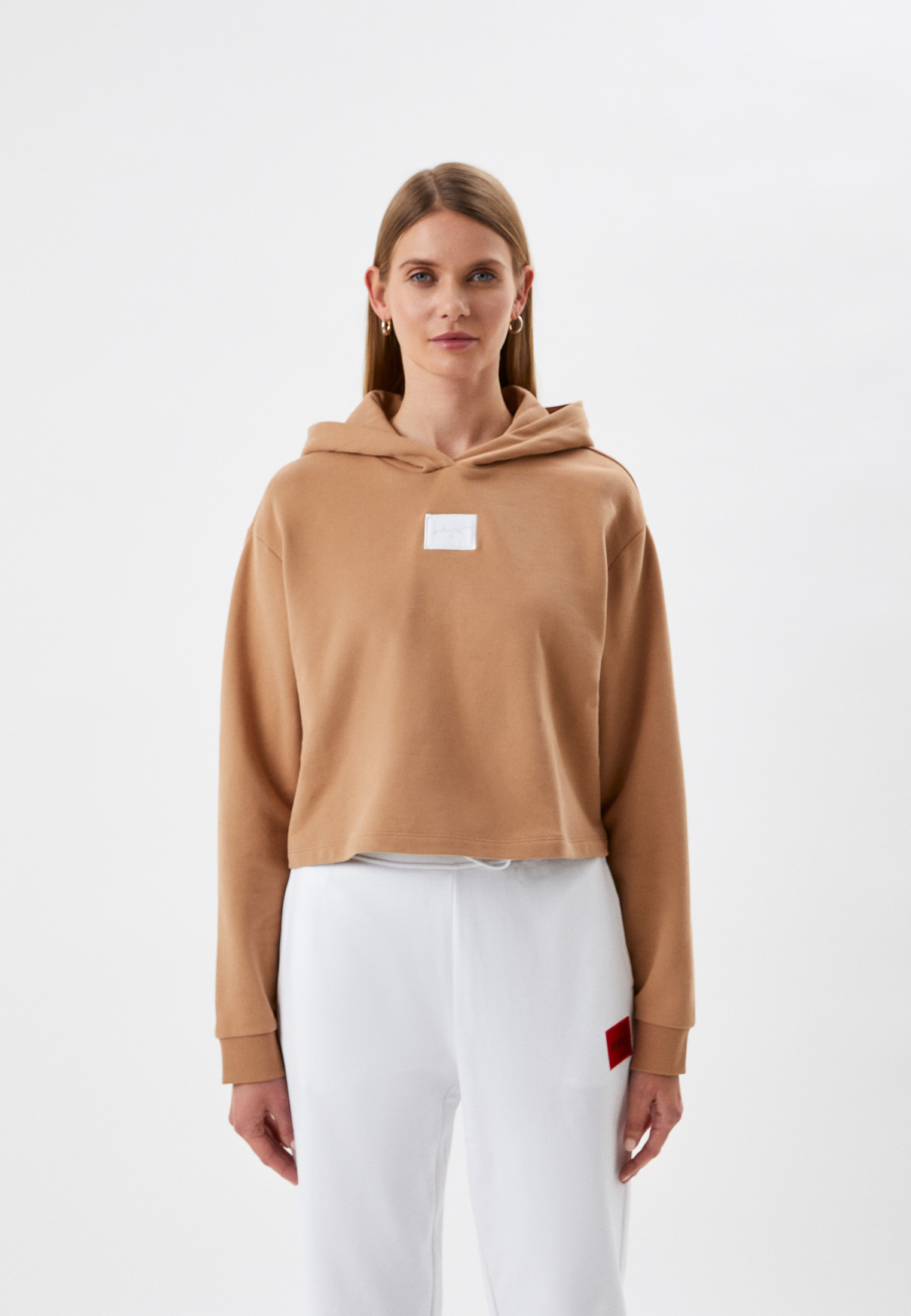 Худи Hugo, цвет: бежевый, RTLACJ711801 — купить в интернет-магазине Lamoda