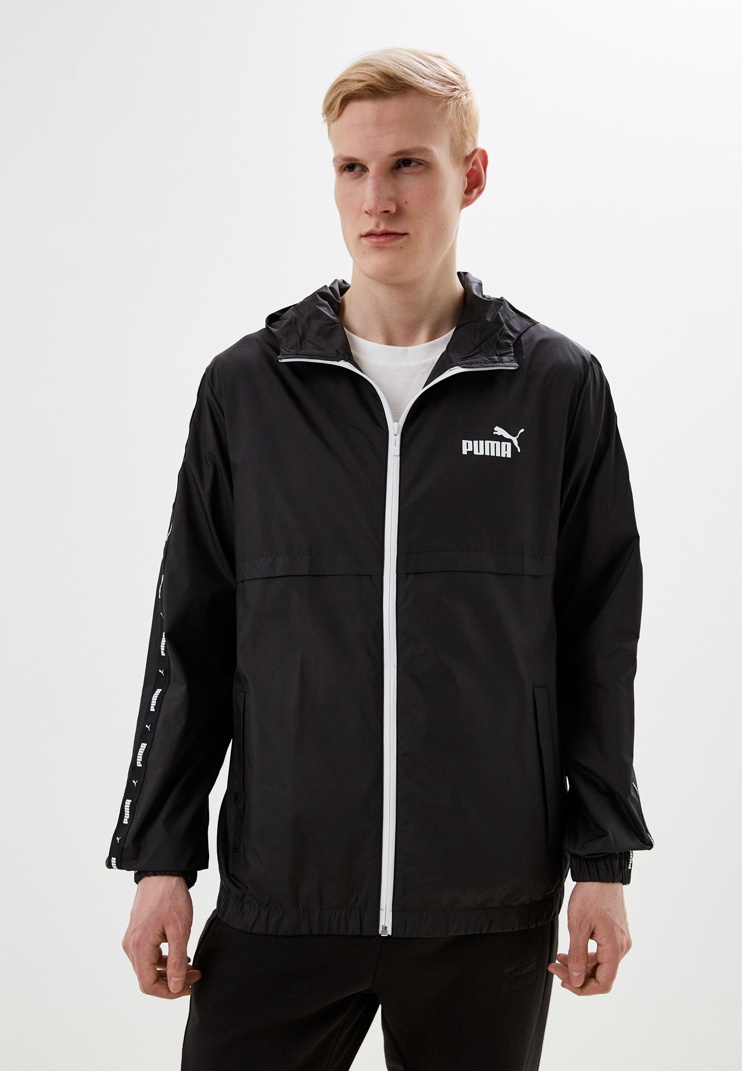 Ветровка PUMA ESS+ TAPE Windbreaker, цвет: черный, RTLACJ841601 ...