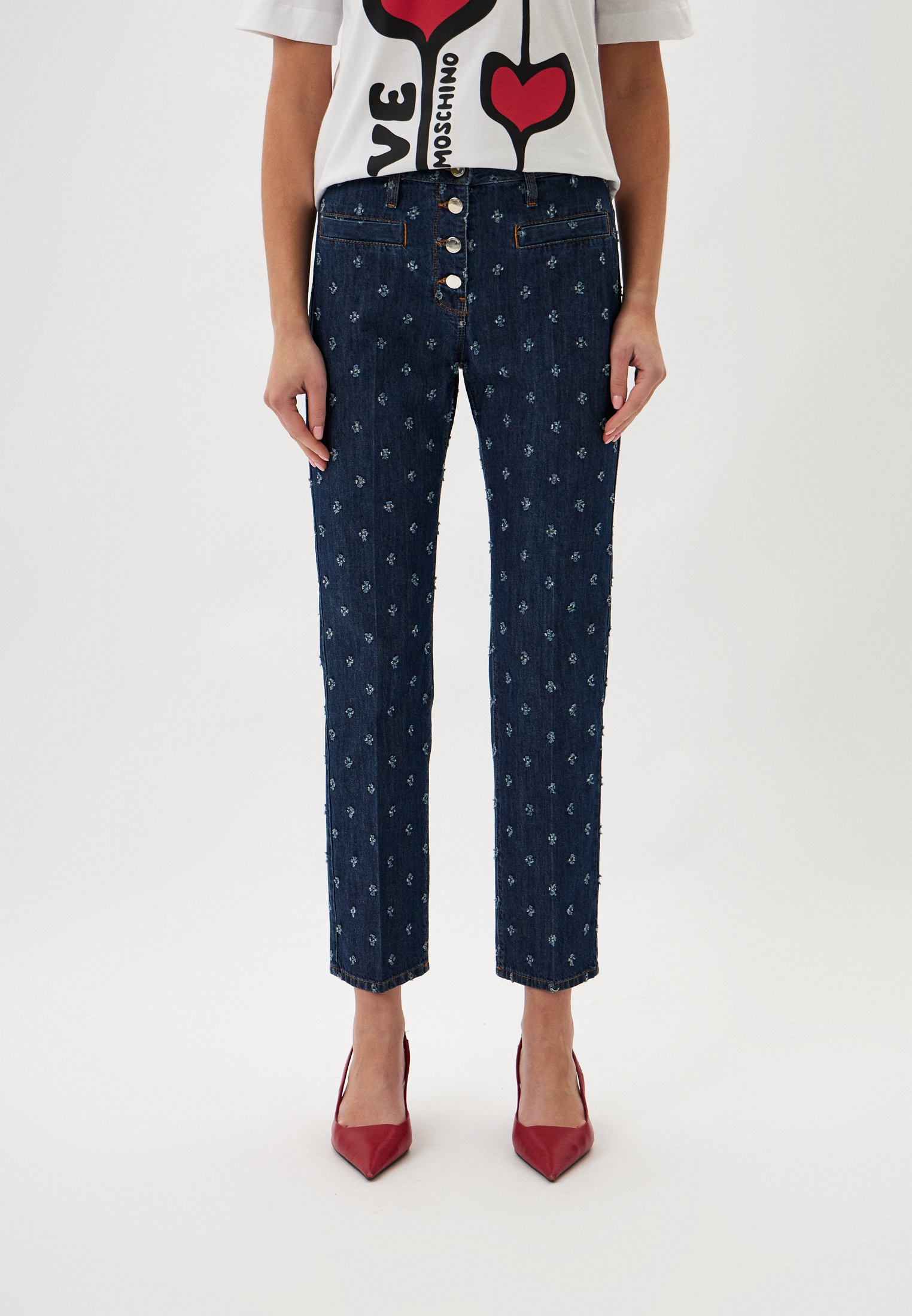 Джинсы Love Moschino, цвет: синий, RTLACJ940503 — купить в интернет ...