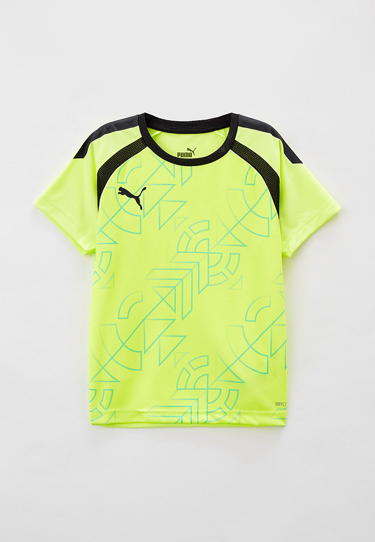Футболка PUMA teamLIGA Graphic Jersey Jr Fast Yellow-E, цвет: желтый ...