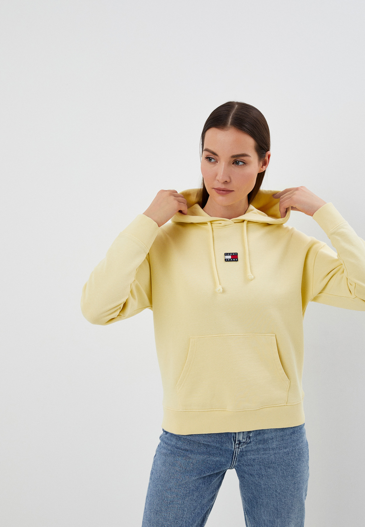 Худи Tommy Jeans, цвет: желтый, RTLACK162201 — купить в интернет ...