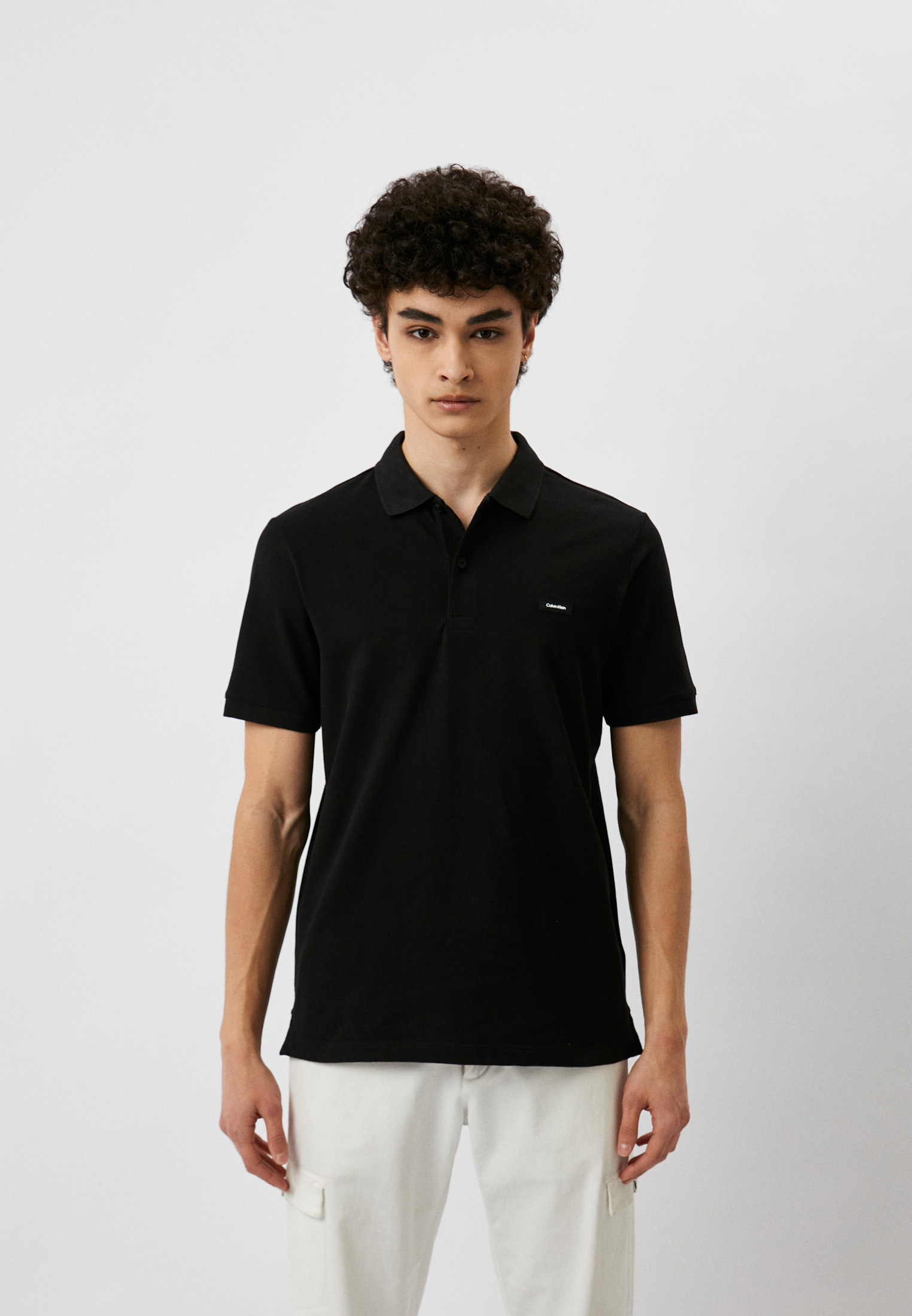 Поло Calvin Klein, цвет: черный, RTLACK196801 — купить в интернет ...