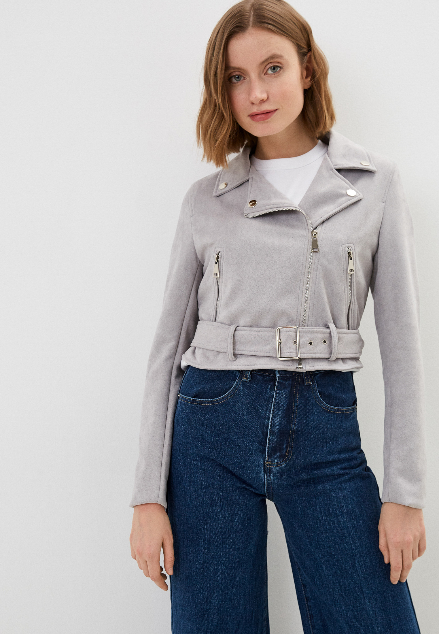 Grey suede jacket river cheap island