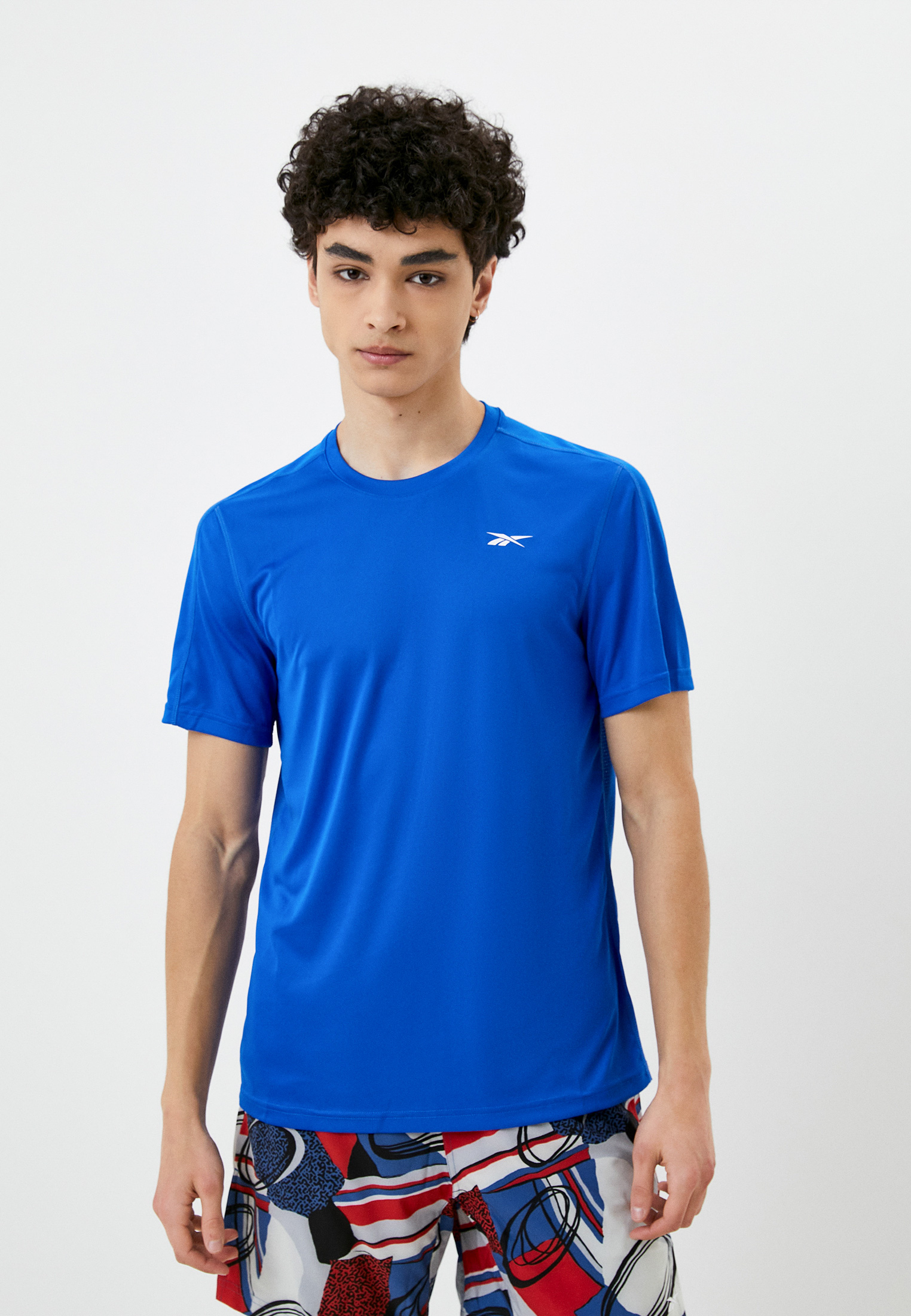 Футболка спортивная Reebok WOR COMM SS TECH TEE, цвет: синий ...