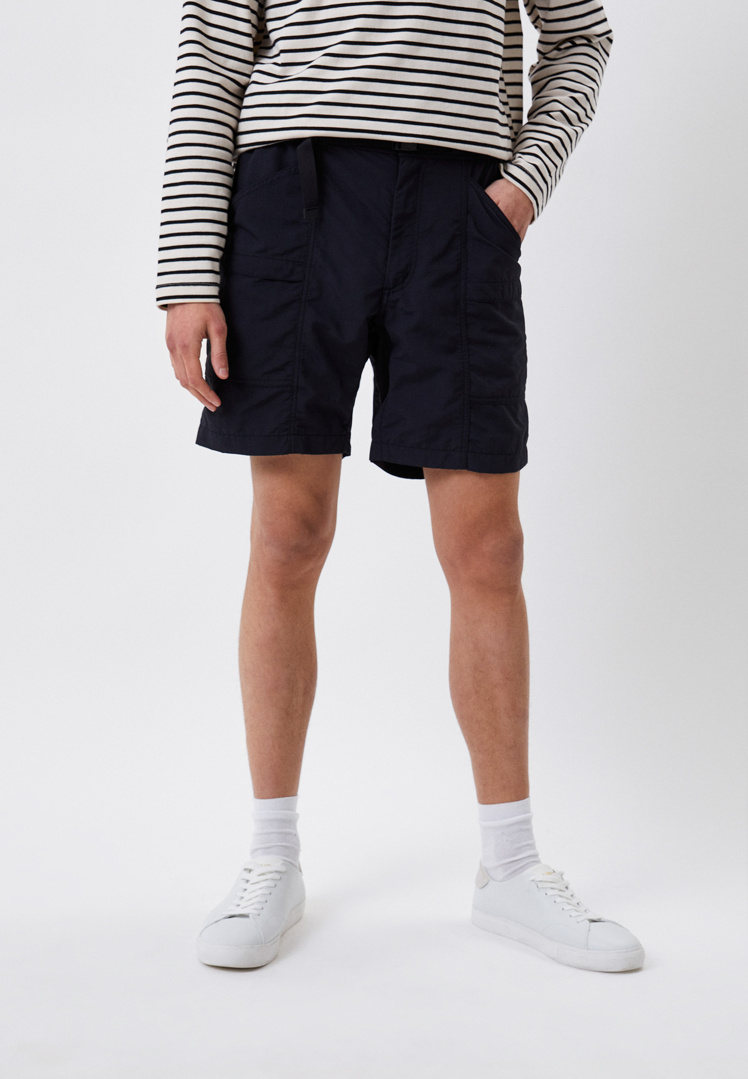 Шорты UNIQLO из нейлона, цвет: синий, RTLACK374801 — купить в интернет ...