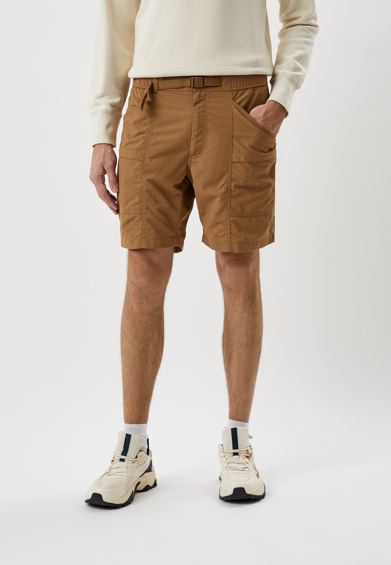 Шорты UNIQLO из нейлона, цвет: бежевый, RTLACK375001 — купить в ...