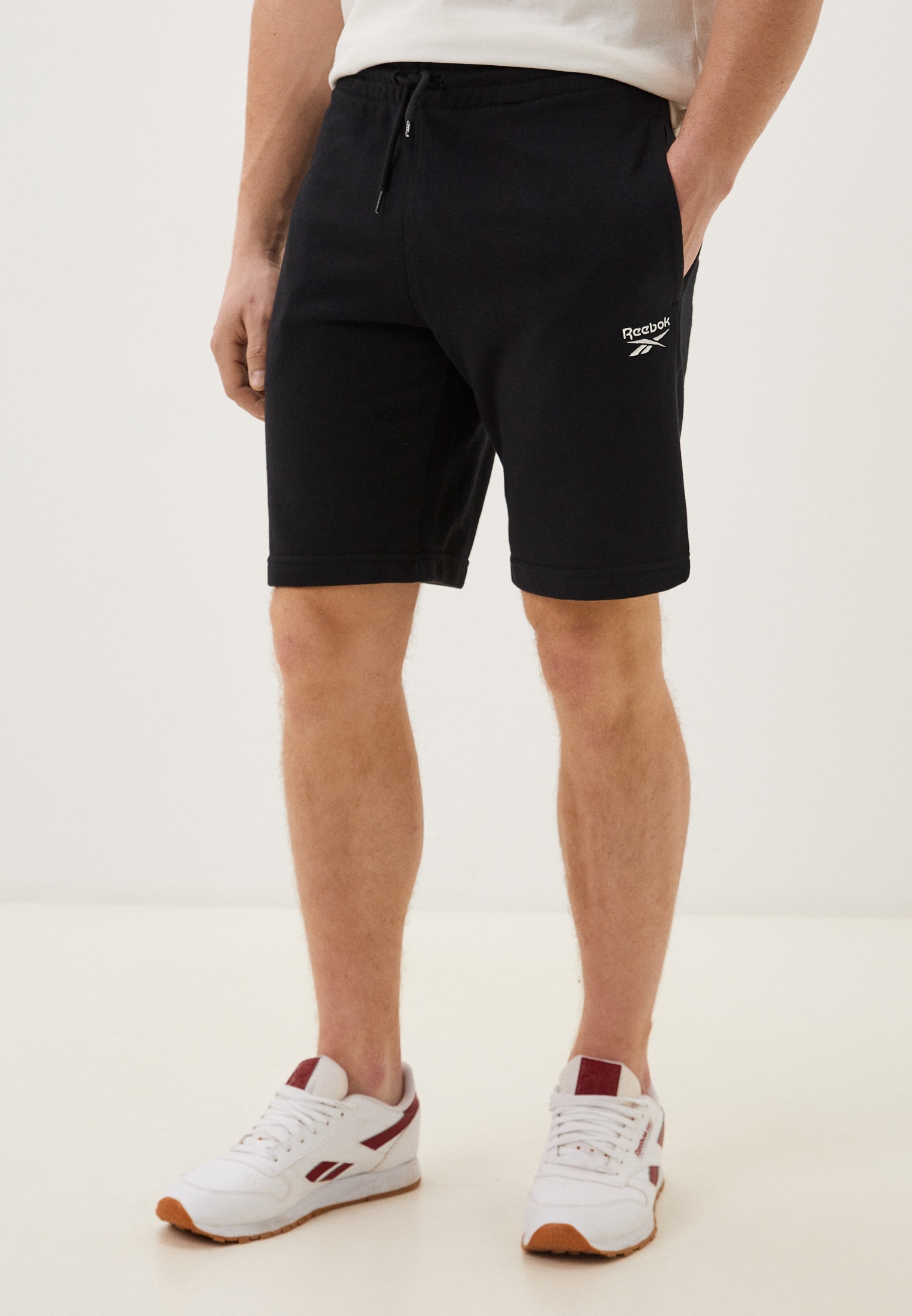 Шорты спортивные Reebok RI FT LEFT LEG SHORT, цвет: черный ...