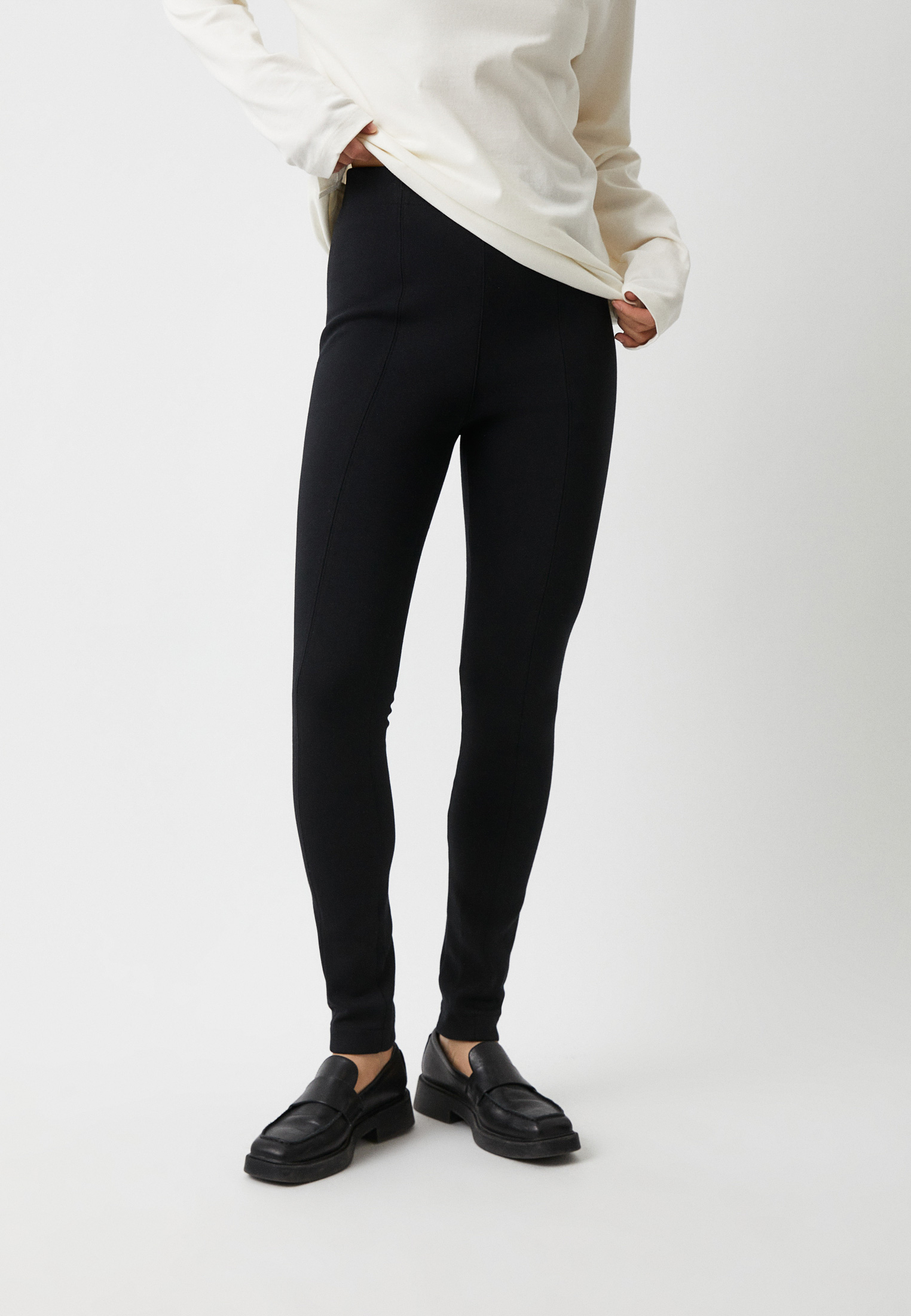 Брюки UNIQLO трикотажные Uniqlo U, цвет: черный, RTLACK758401 — купить ...