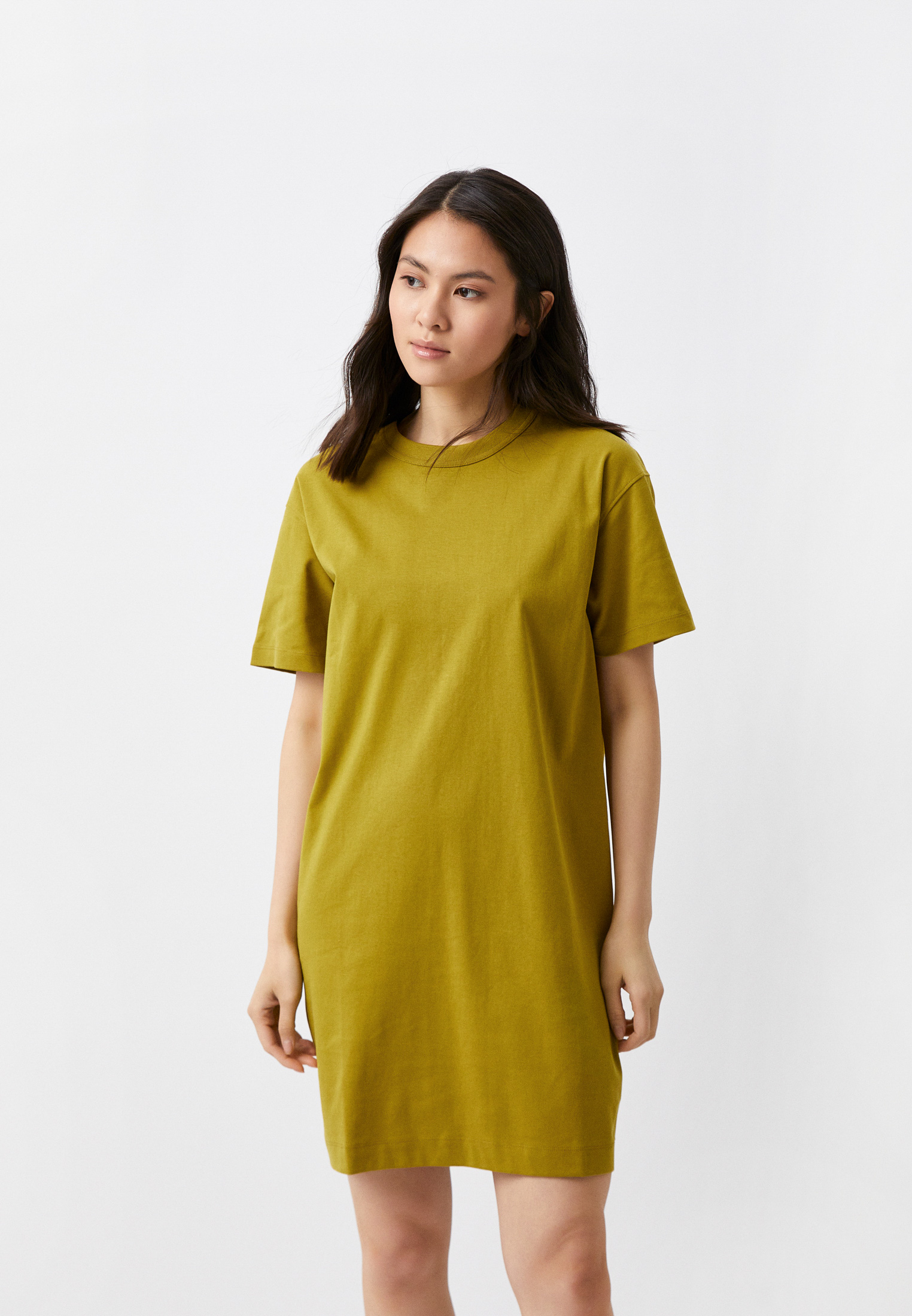 Платье UNIQLO Uniqlo U, цвет: хаки, RTLACK764101 — купить в интернет ...