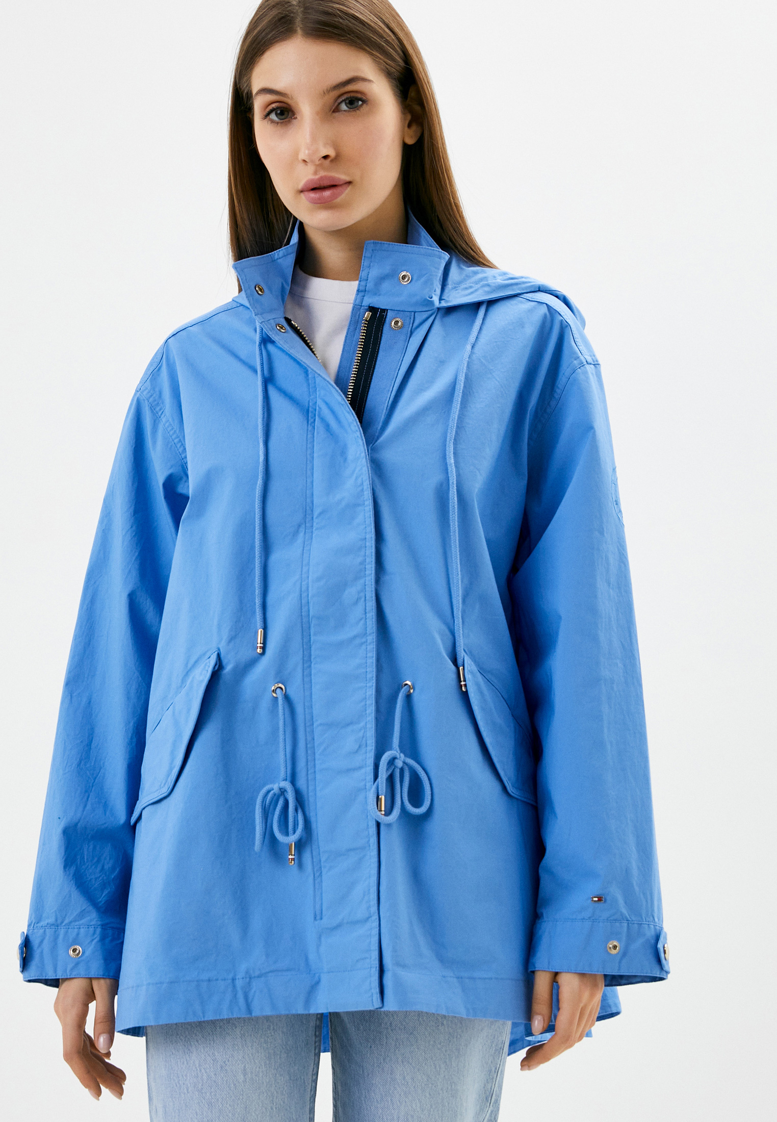 Парка Tommy Hilfiger, цвет: голубой, RTLACK849801 — купить в интернет ...