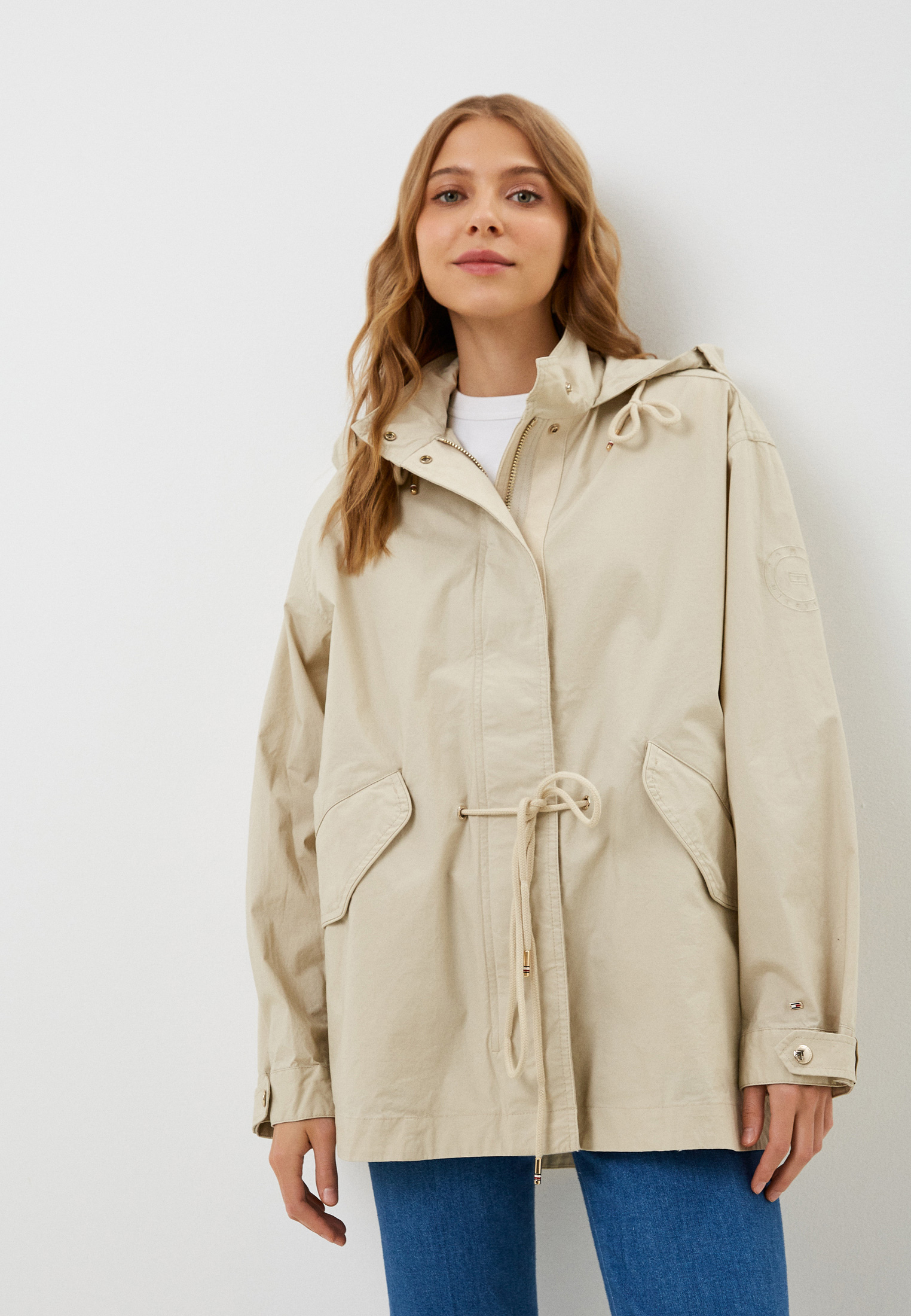Парка Tommy Hilfiger, цвет: бежевый, RTLACK850401 — купить в интернет ...