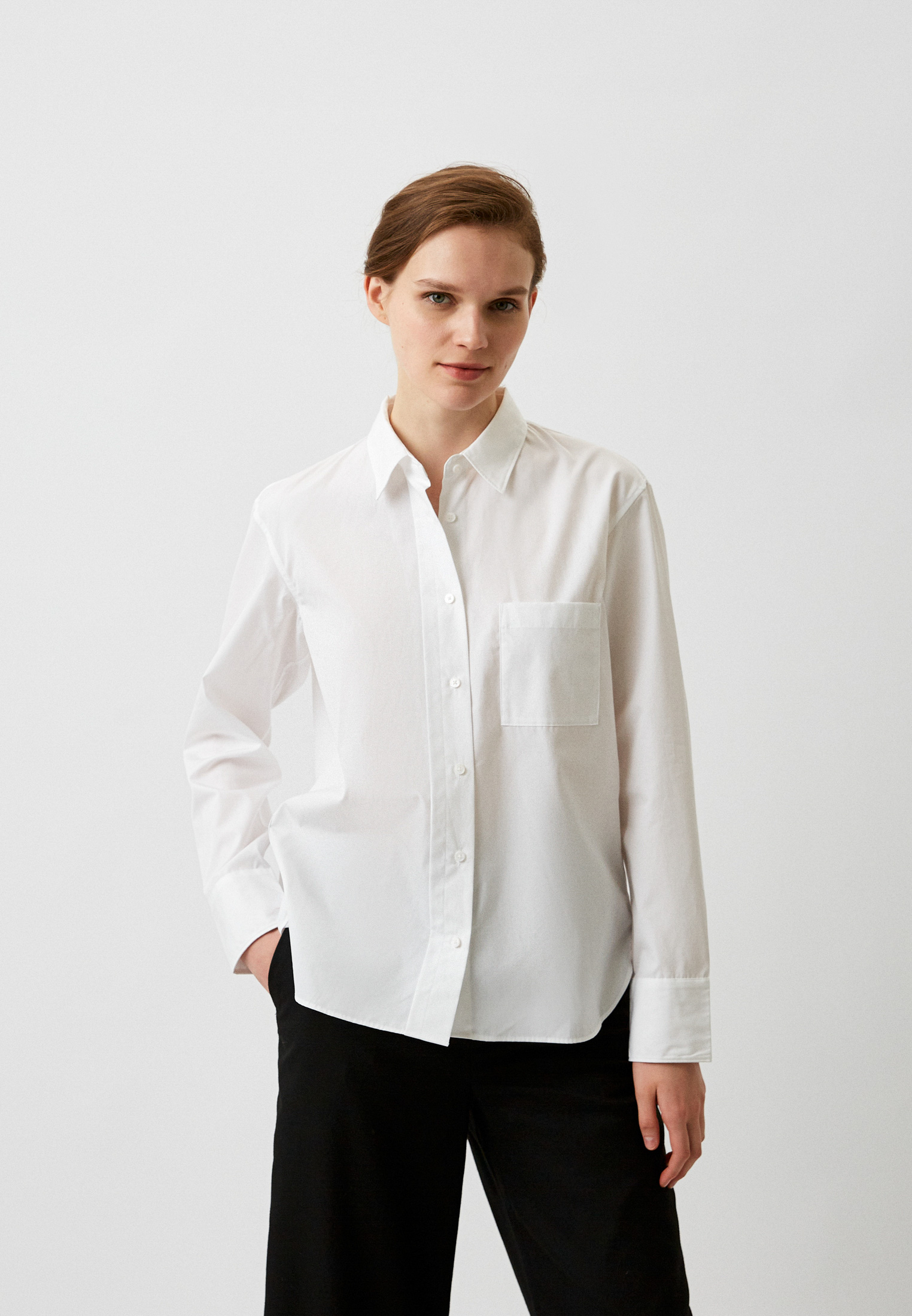 Рубашка UNIQLO из хлопка SUPIMA +J, цвет: белый, RTLACK868701 — купить ...