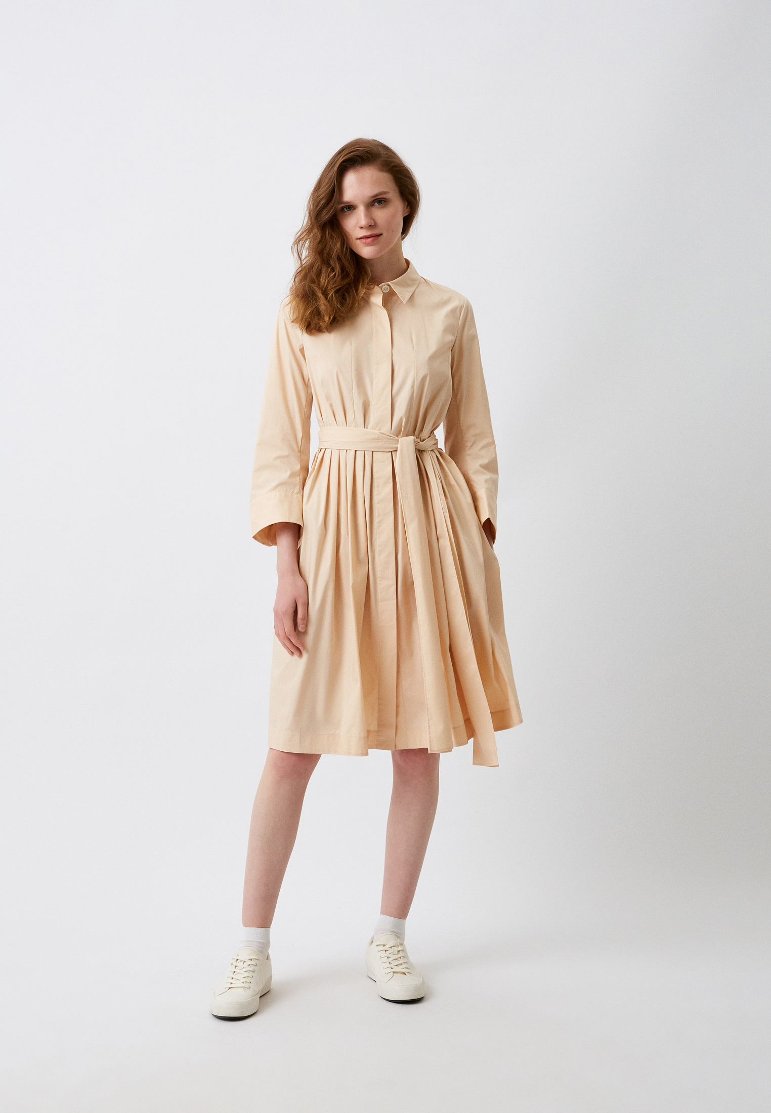 Платье UNIQLO +J, цвет: бежевый, RTLACK872801 — купить в интернет ...