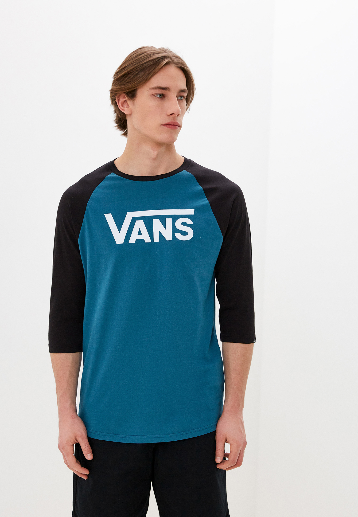 Лонгслив Vans MN VANS CLASSIC RAGLAN, цвет: бирюзовый, RTLACL061301 ...