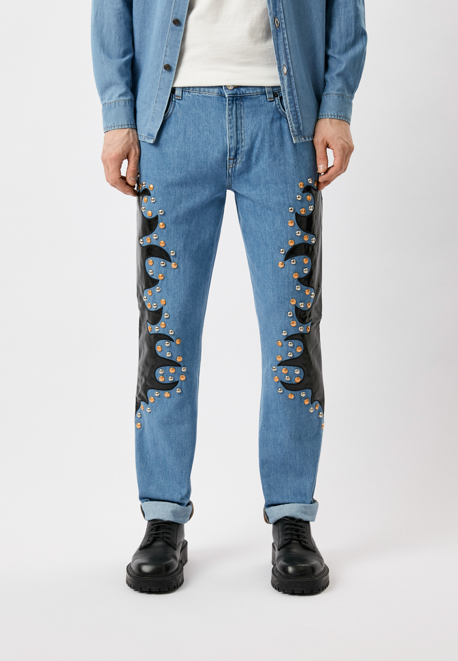 Джинсы Moschino, цвет: голубой, RTLACL116501 — купить в интернет ...