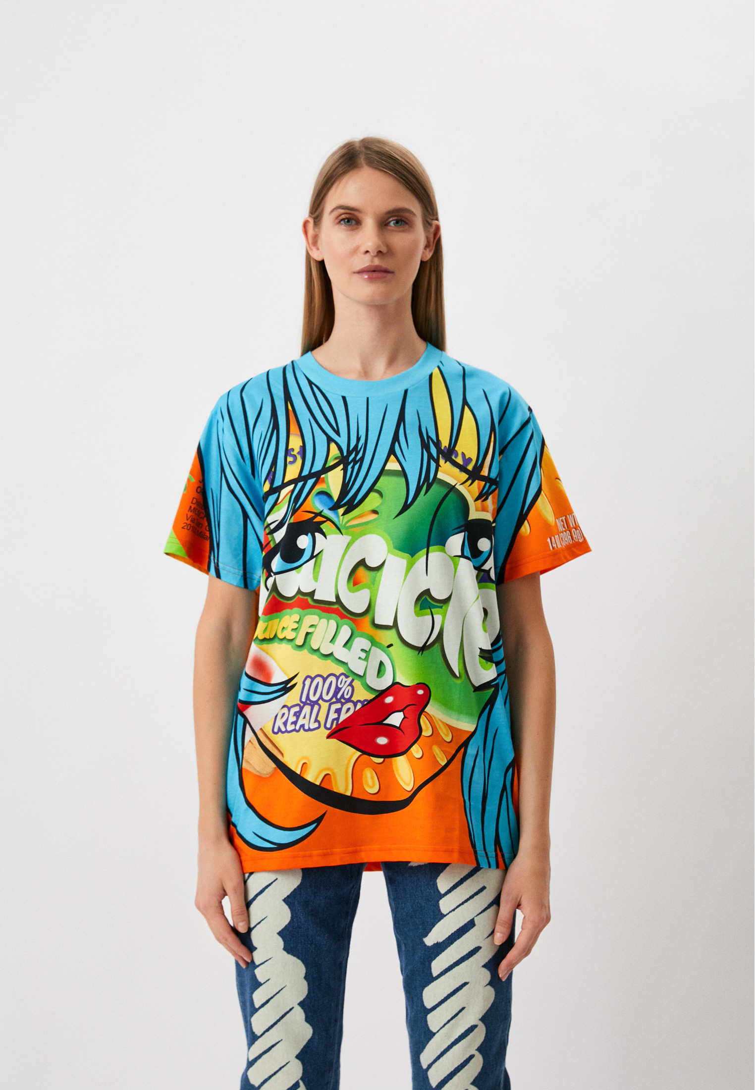 Футболка Moschino, цвет: мультиколор, RTLACL124201 — купить в интернет ...