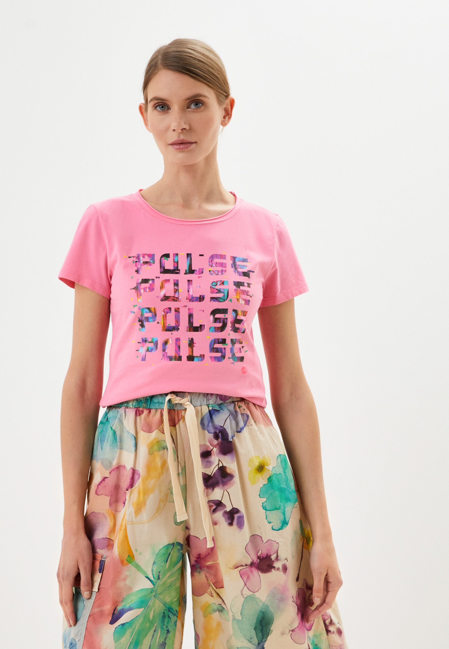 Футболка Deha GRAPHIC STRETCH T-SHIRT, цвет: розовый, RTLACL467301 ...