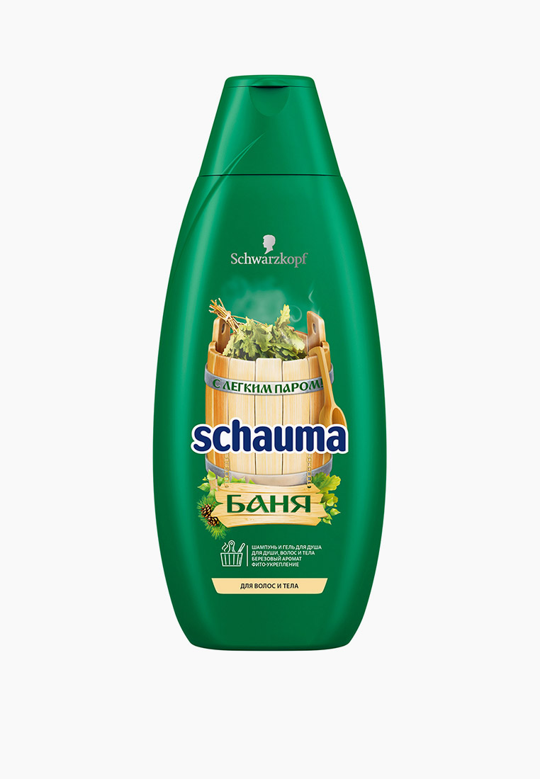 Шампунь Schauma и Гель, 2-в-1 "Баня", фито-укрепление, 750 мл, цвет ...