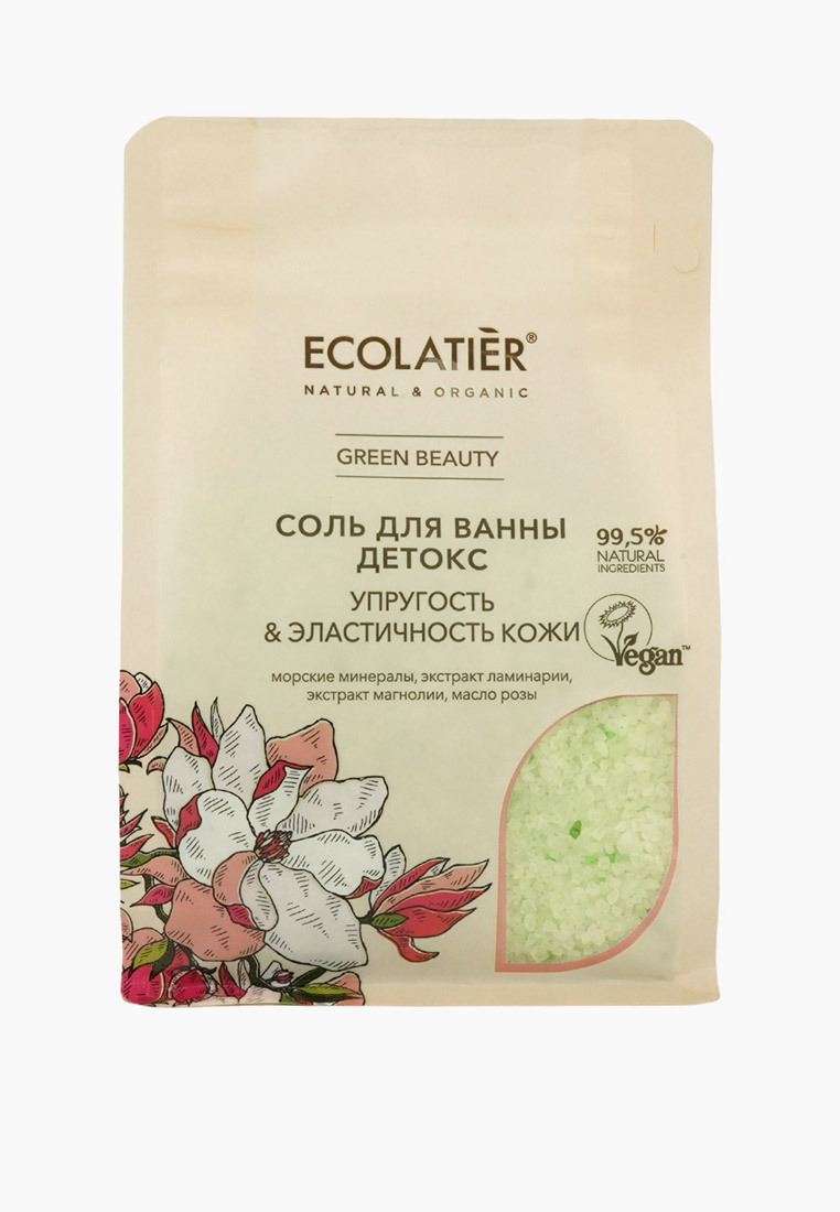 Соль для ванны Ecolatier для упругости и эластичности кожи, цвет ...