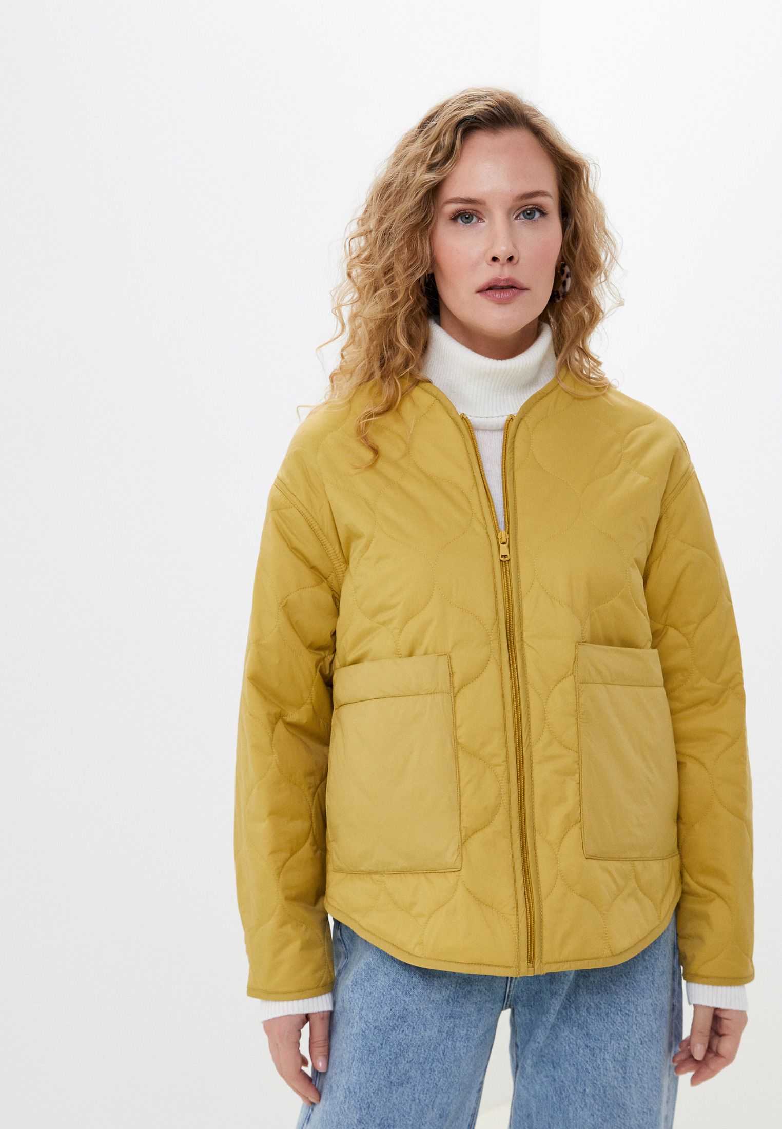 Куртка утепленная United Colors of Benetton, цвет: желтый, RTLACL708501 ...