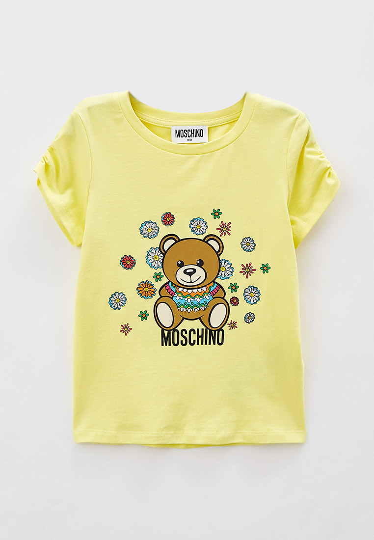 Футболка Moschino Kid, цвет: желтый, RTLACL770901 — купить в интернет ...