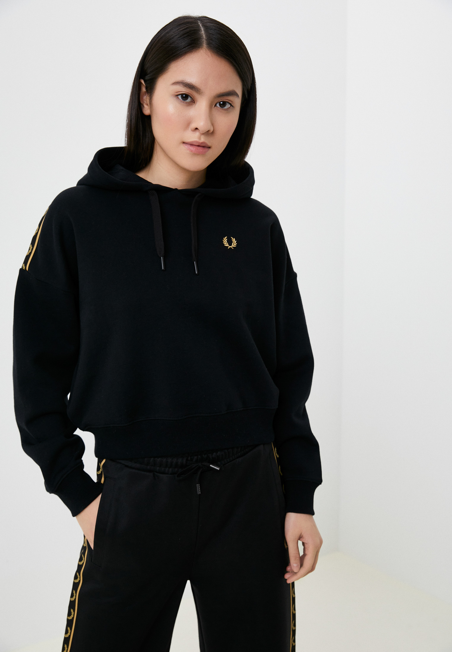Худи Fred Perry, цвет: черный, RTLACL781601 — купить в интернет ...