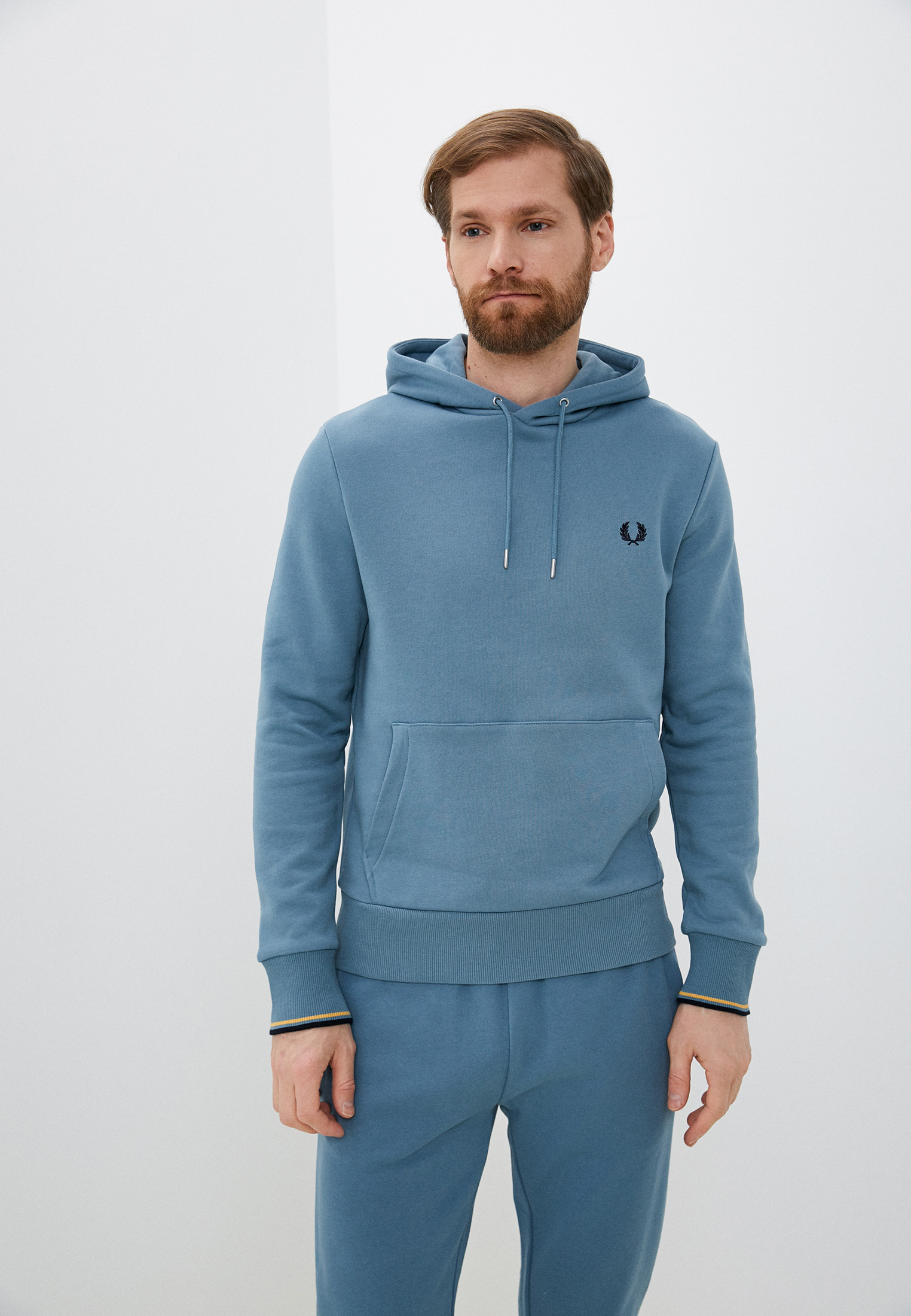 Худи Fred Perry, цвет: голубой, RTLACL785401 — купить в интернет ...