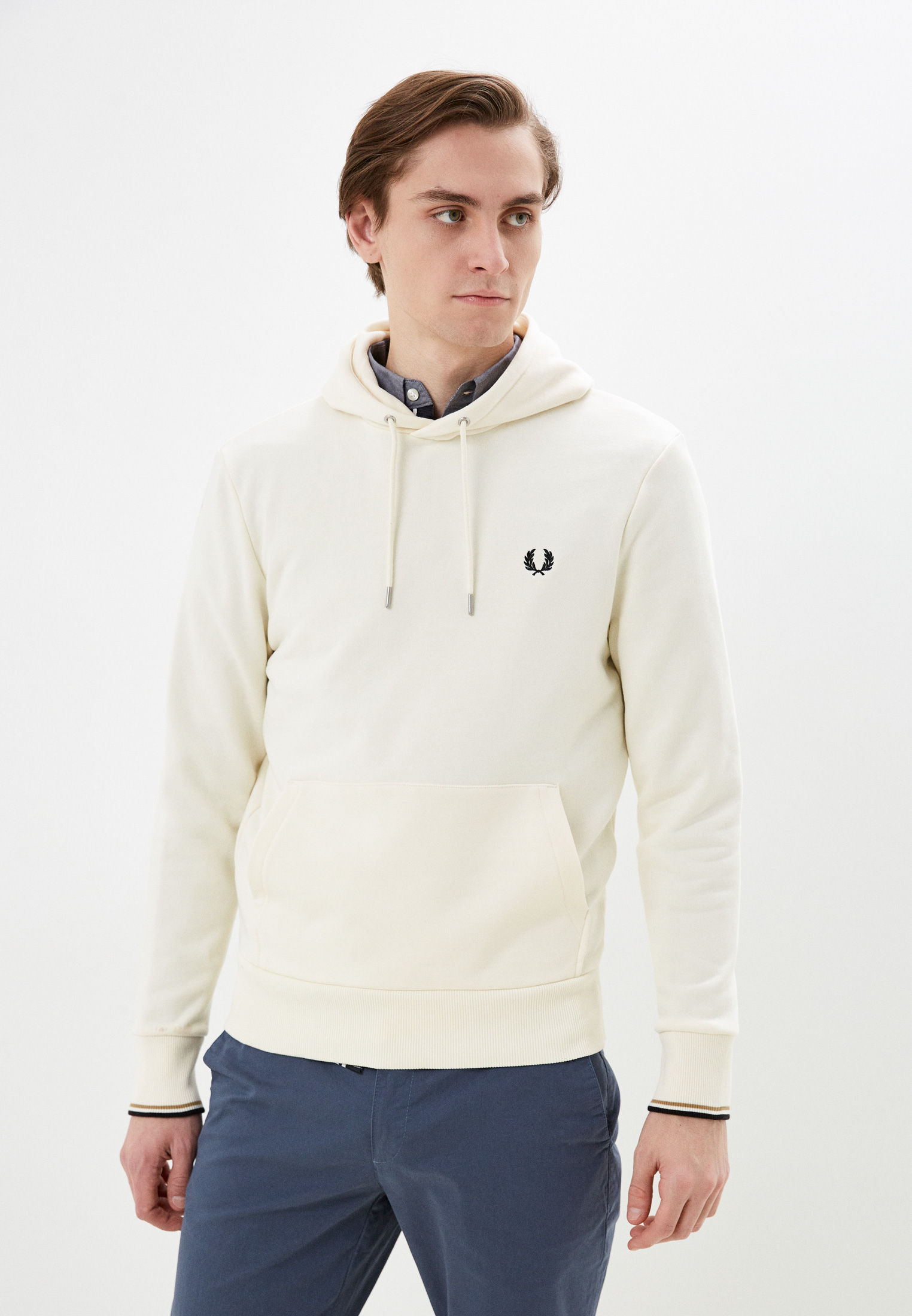 Худи Fred Perry, цвет: бежевый, RTLACL785501 — купить в интернет ...