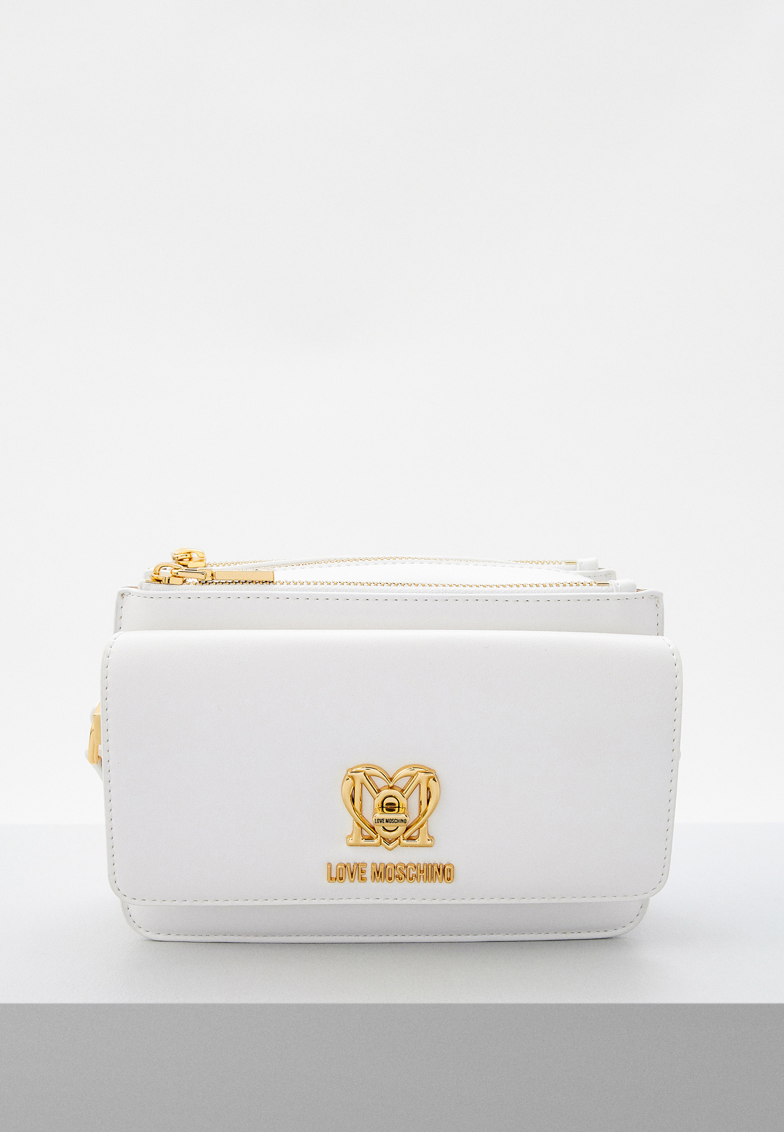 Сумка Love Moschino, цвет: белый, RTLACL814601 — купить в интернет ...