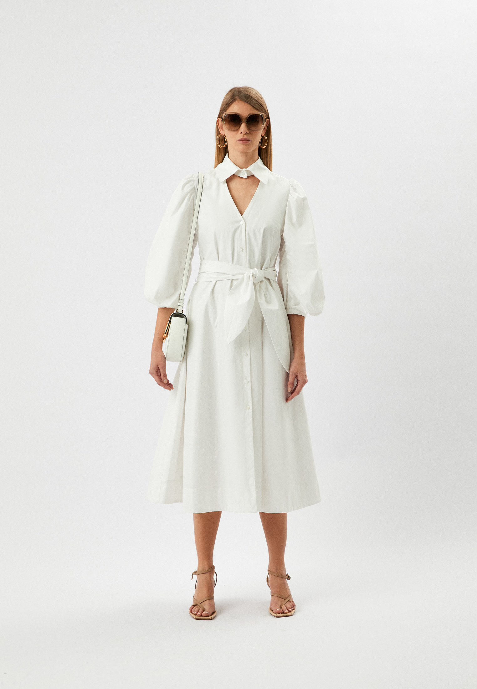 Платье Karl Lagerfeld, цвет: белый, RTLACM086701 — купить в интернет ...