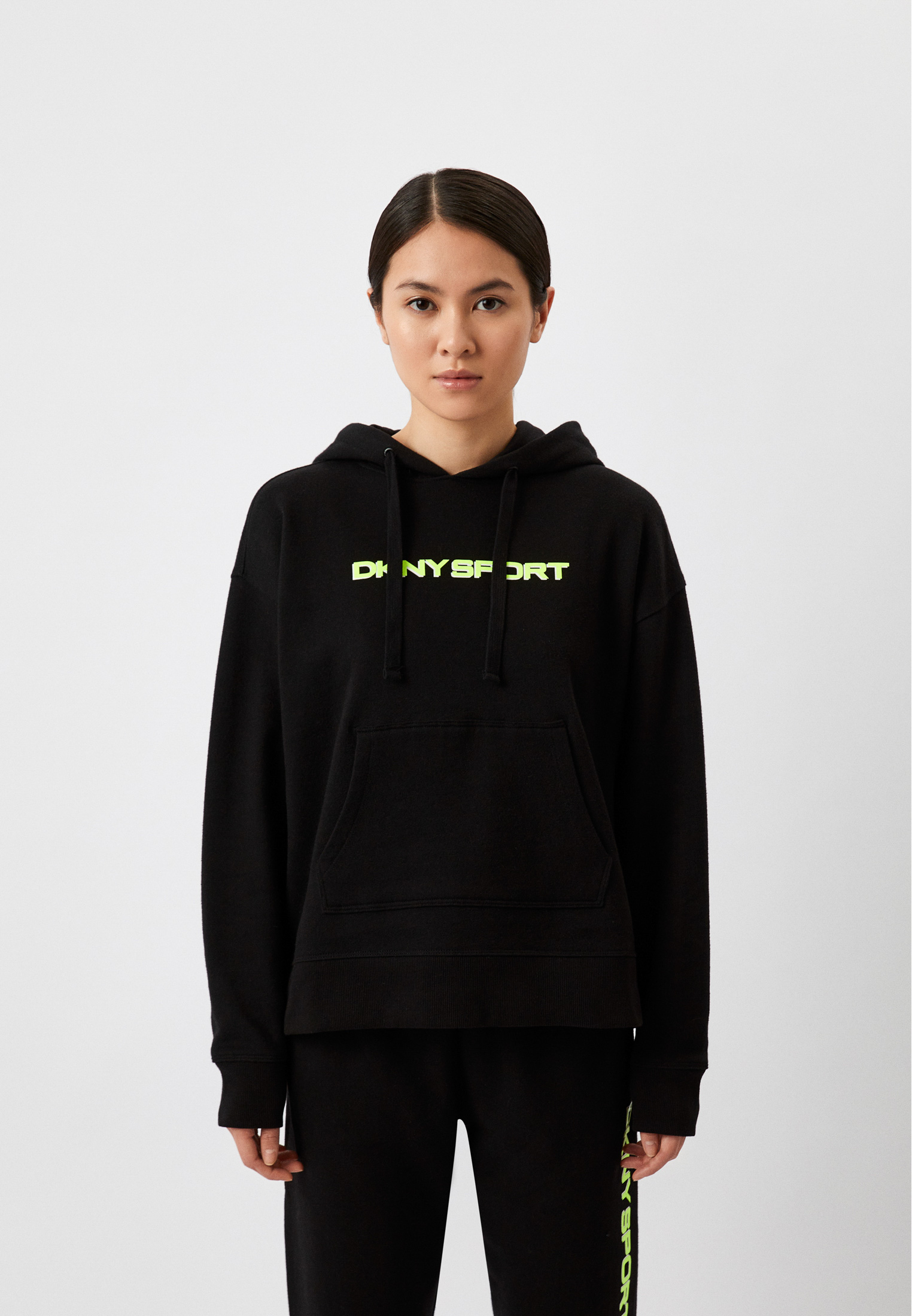 Худи DKNY, цвет: черный, RTLACM513601 — купить в интернет-магазине Lamoda