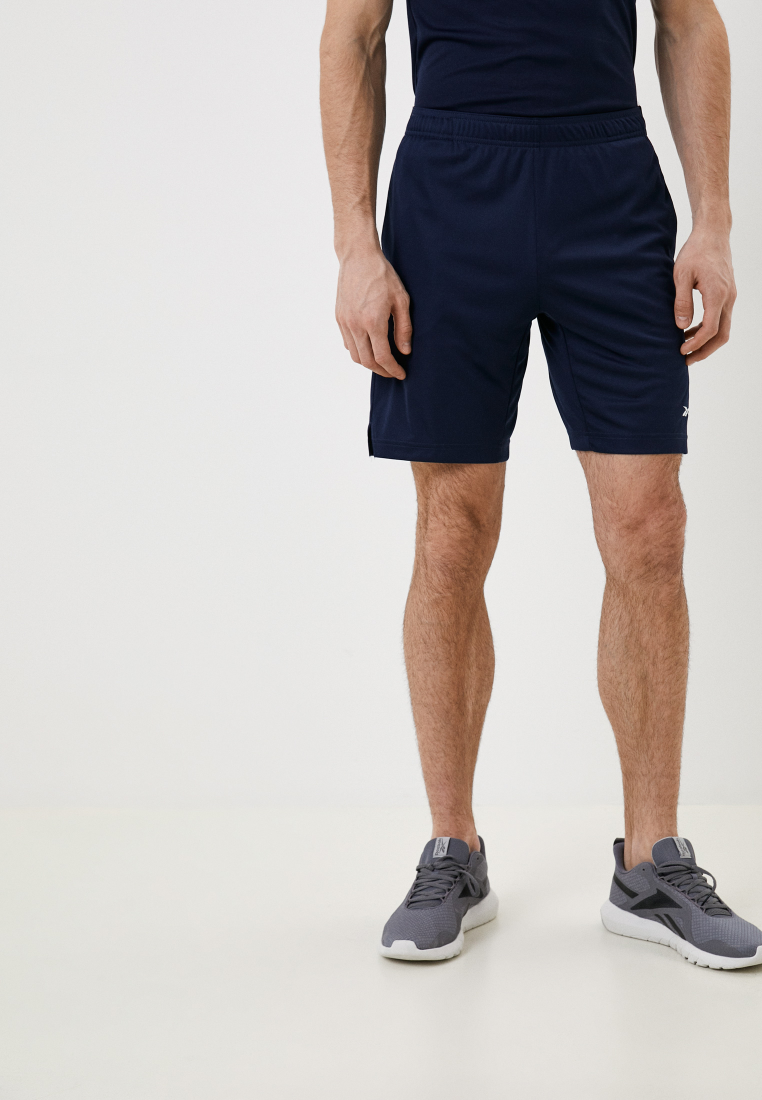 Шорты спортивные Reebok COMM KNIT SHORT, цвет: синий, RTLACM637602 ...
