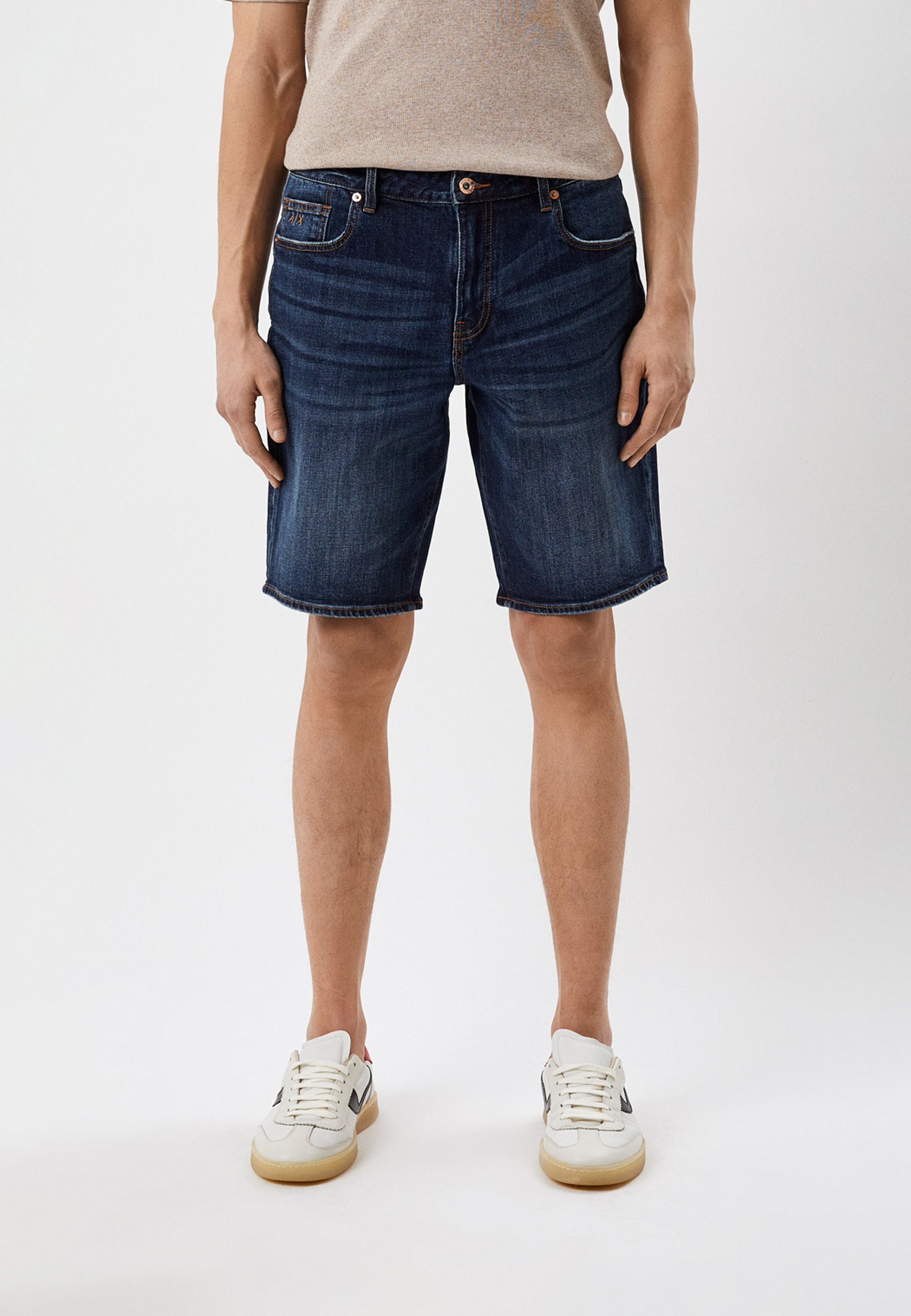 Шорты джинсовые Armani Exchange, цвет: синий, RTLACN023701 — купить в ...