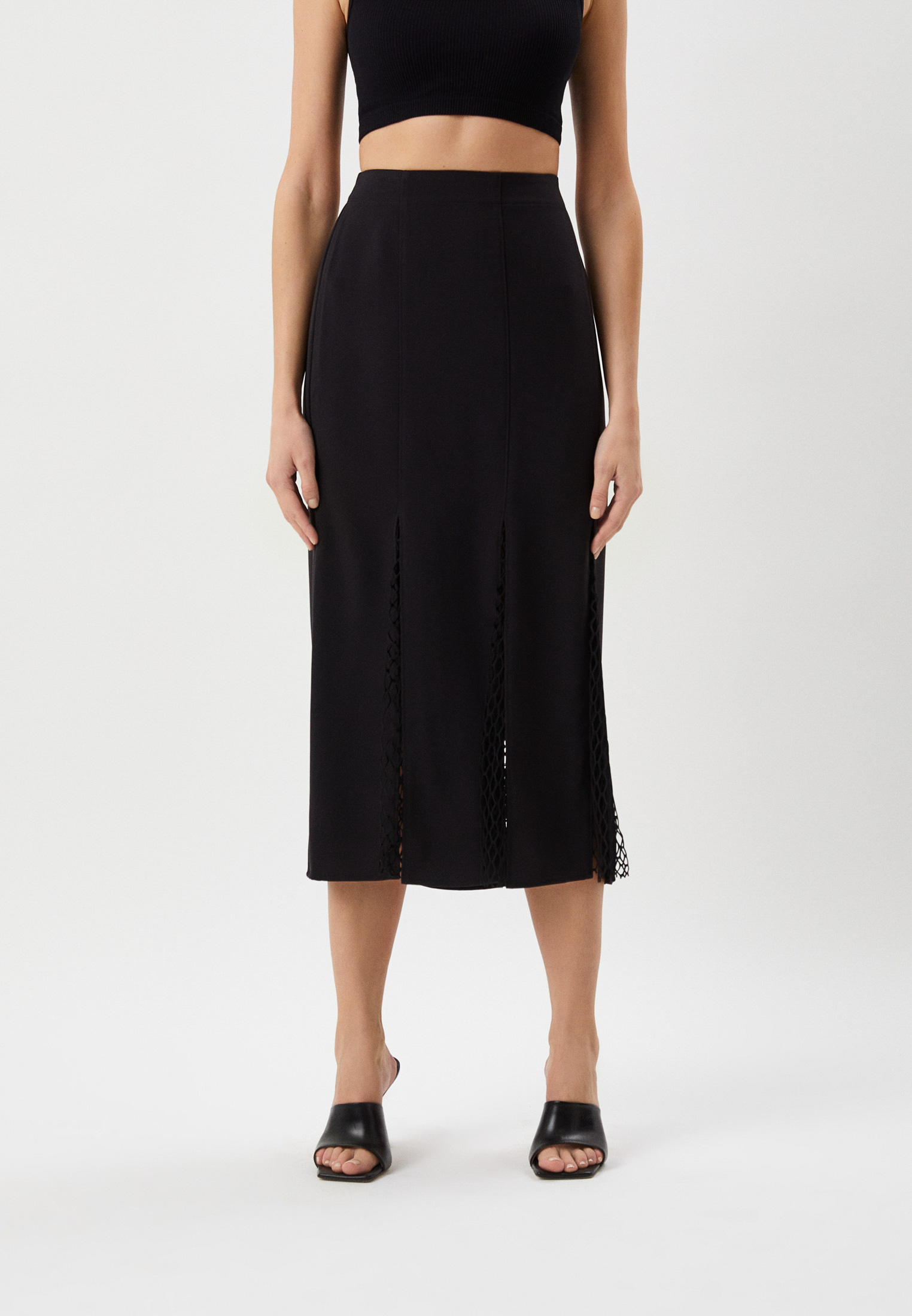 Юбка Calvin Klein, цвет: черный, RTLACN135201 — купить в интернет ...